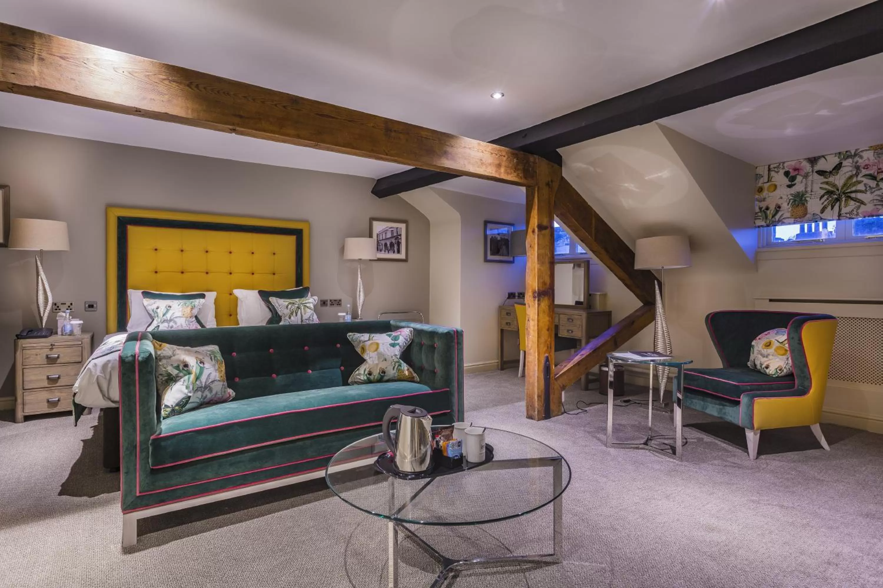 Bedroom, Bed in The Castle Hotel, Conwy, North Wales - The Coaching Inn Group