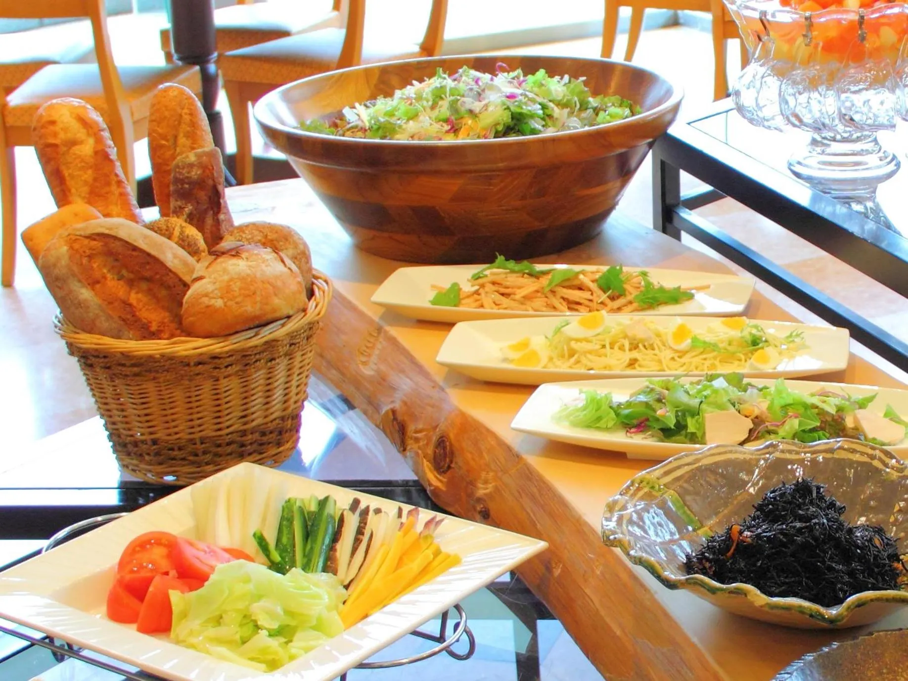 Breakfast in Hiroshima City Bunka Koryu Kaikan