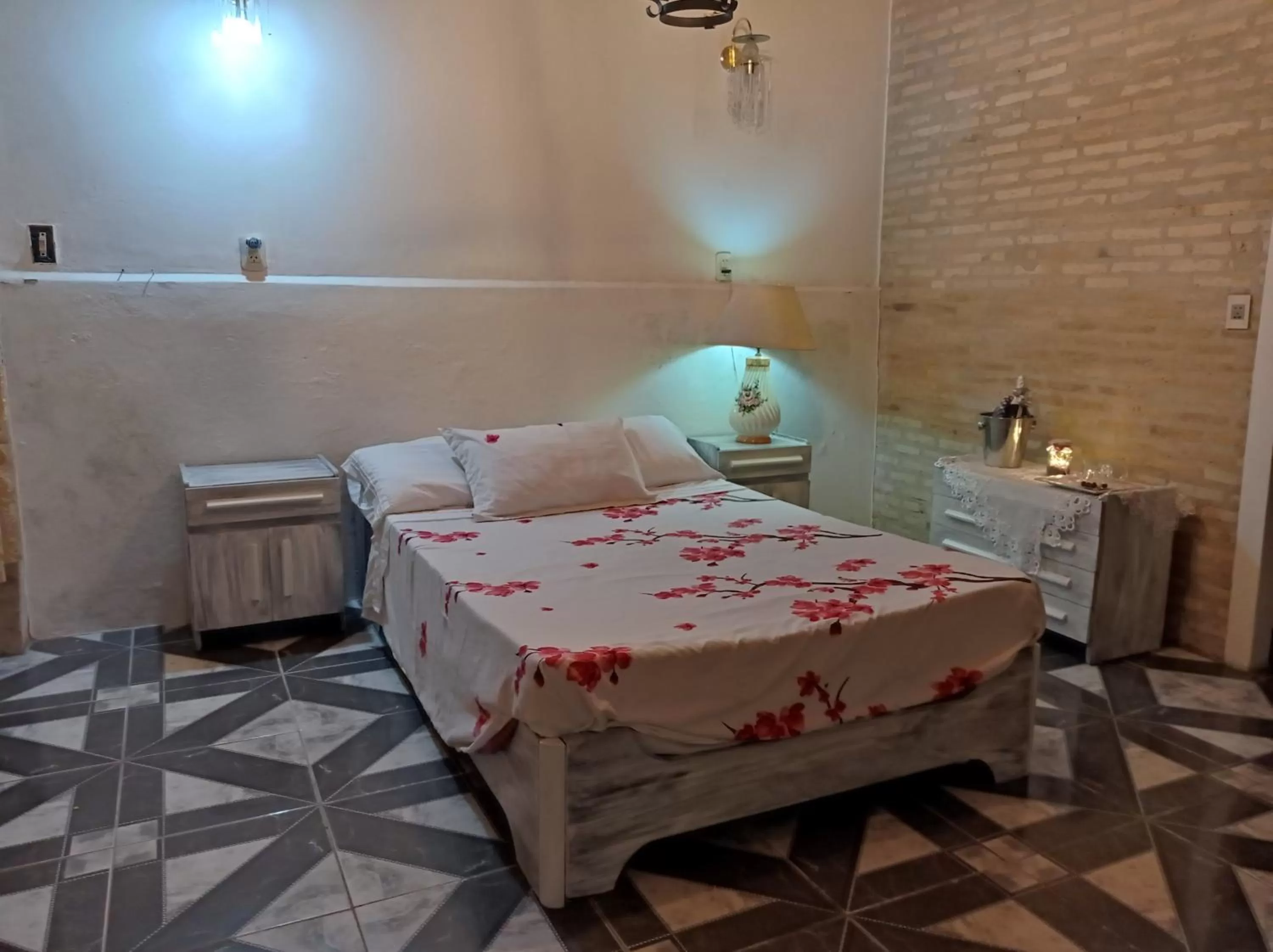 Bed in Hotel La Aparesida