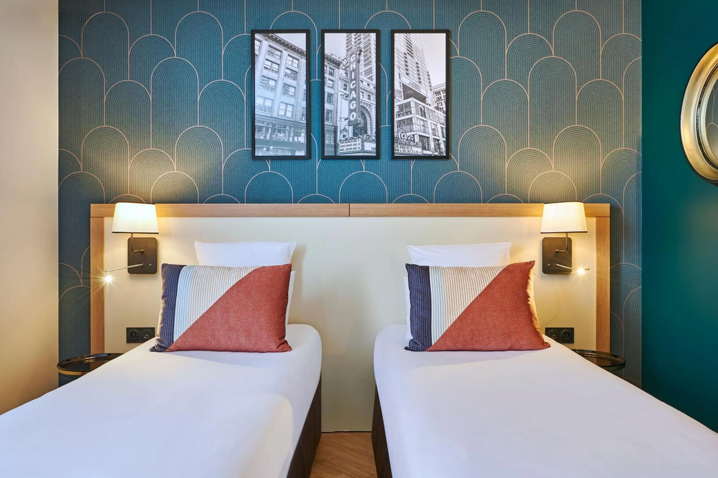 Bedroom, Bed in Hotel Gatsby by HappyCulture