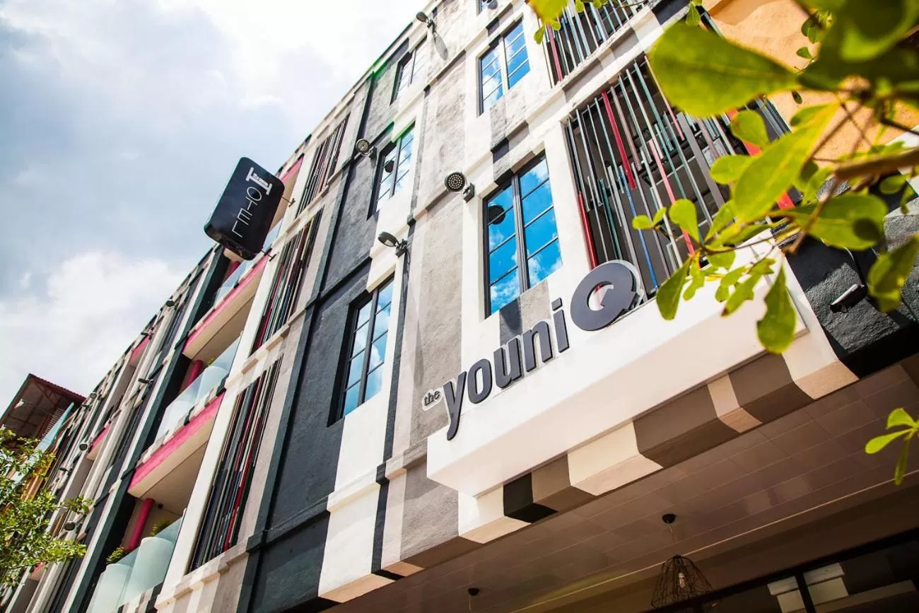 Facade/entrance in the youniQ Hotel, Kuala Lumpur International Airport