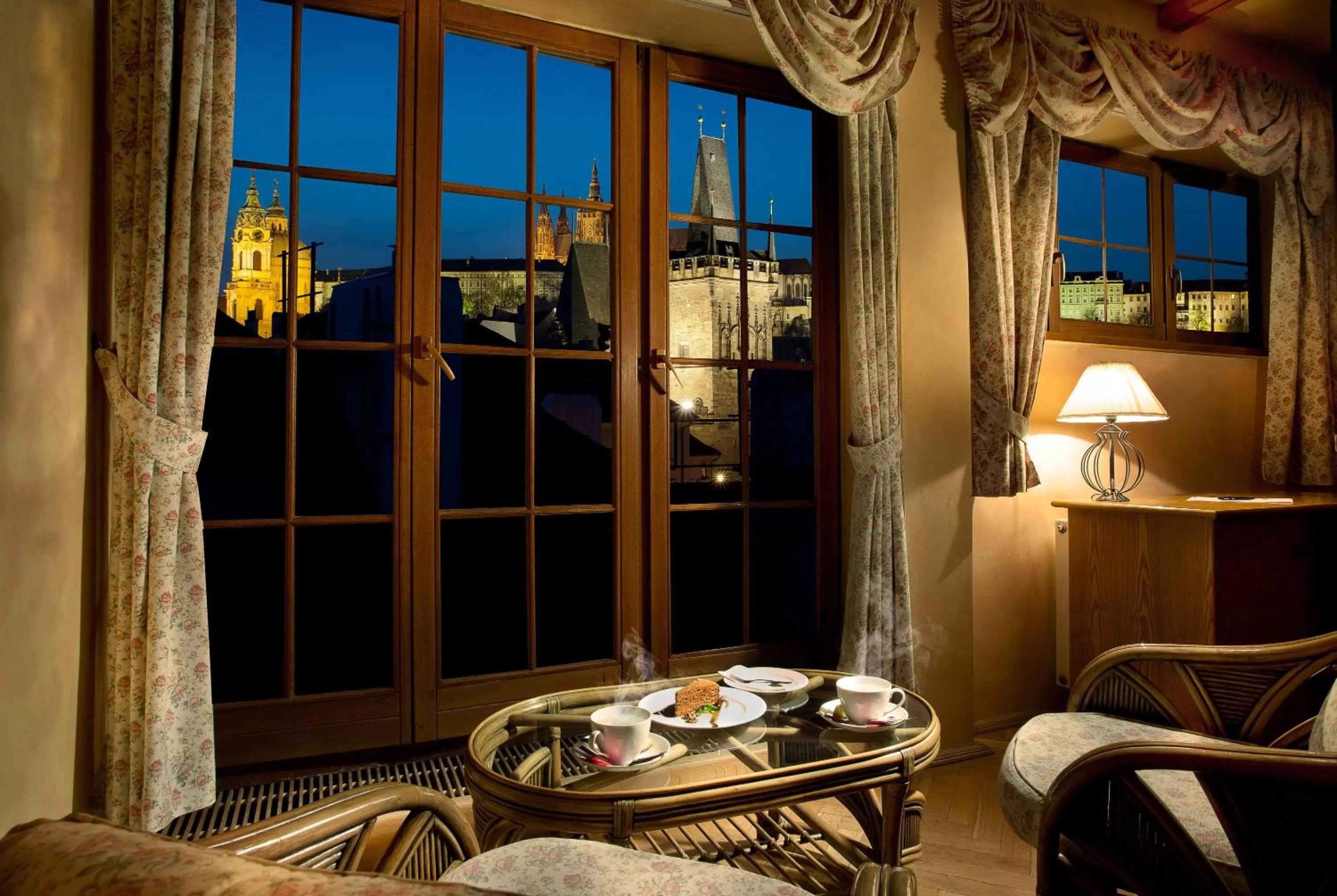 City view in Hotel At the Golden Scissors