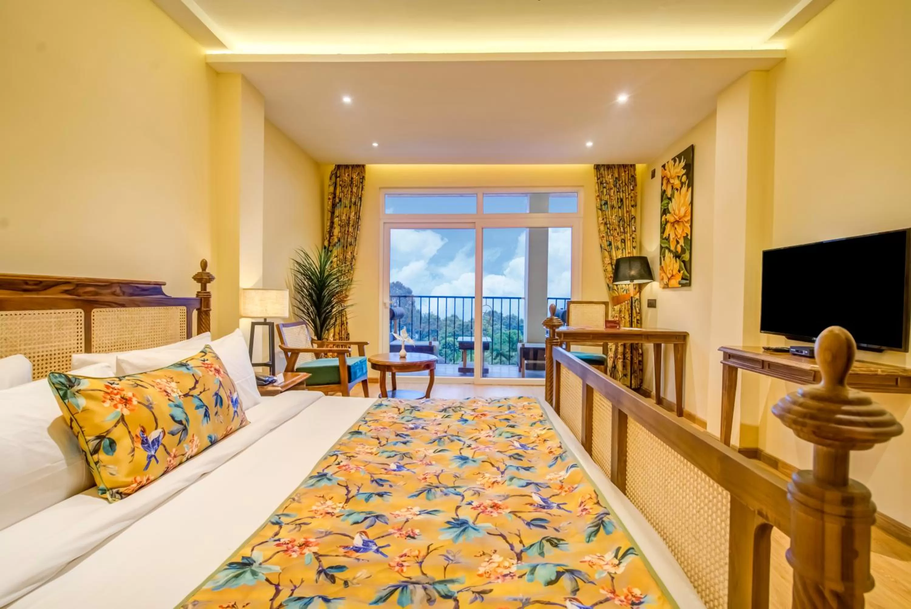 Bed in Summit Barsana Resort & Spa