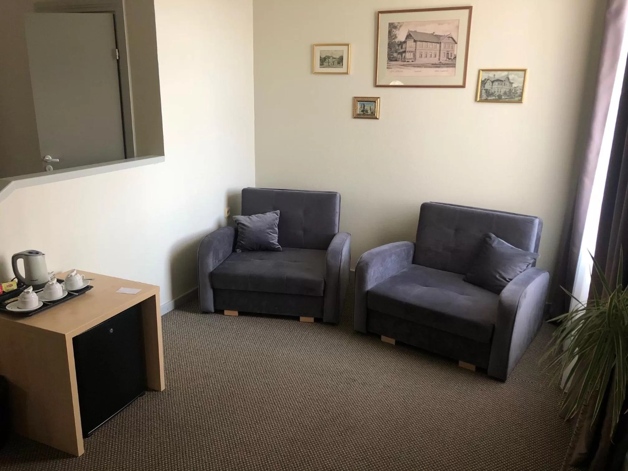 Seating area in Hotel Sigulda