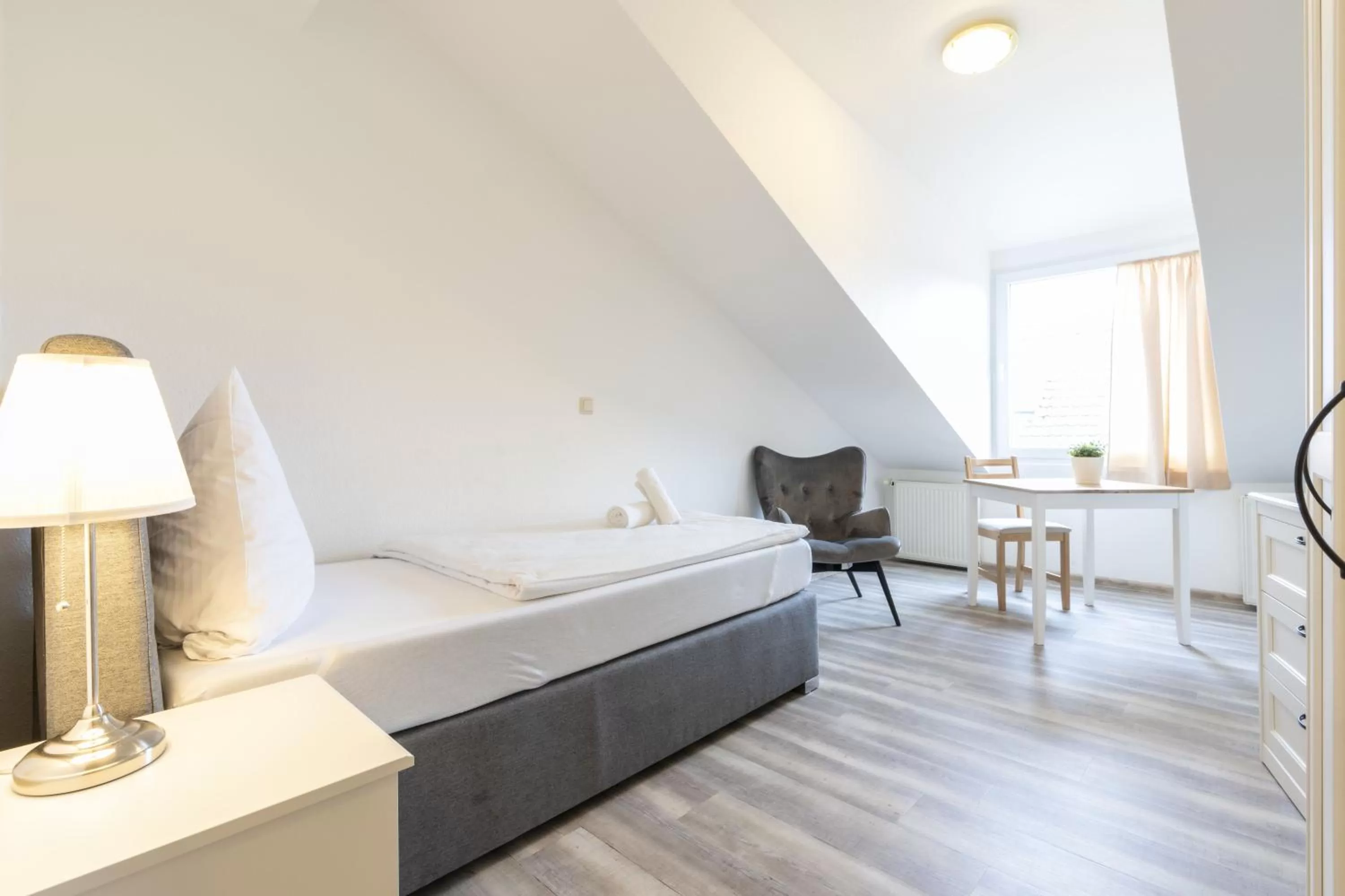 Bed in Hotel Bergheim