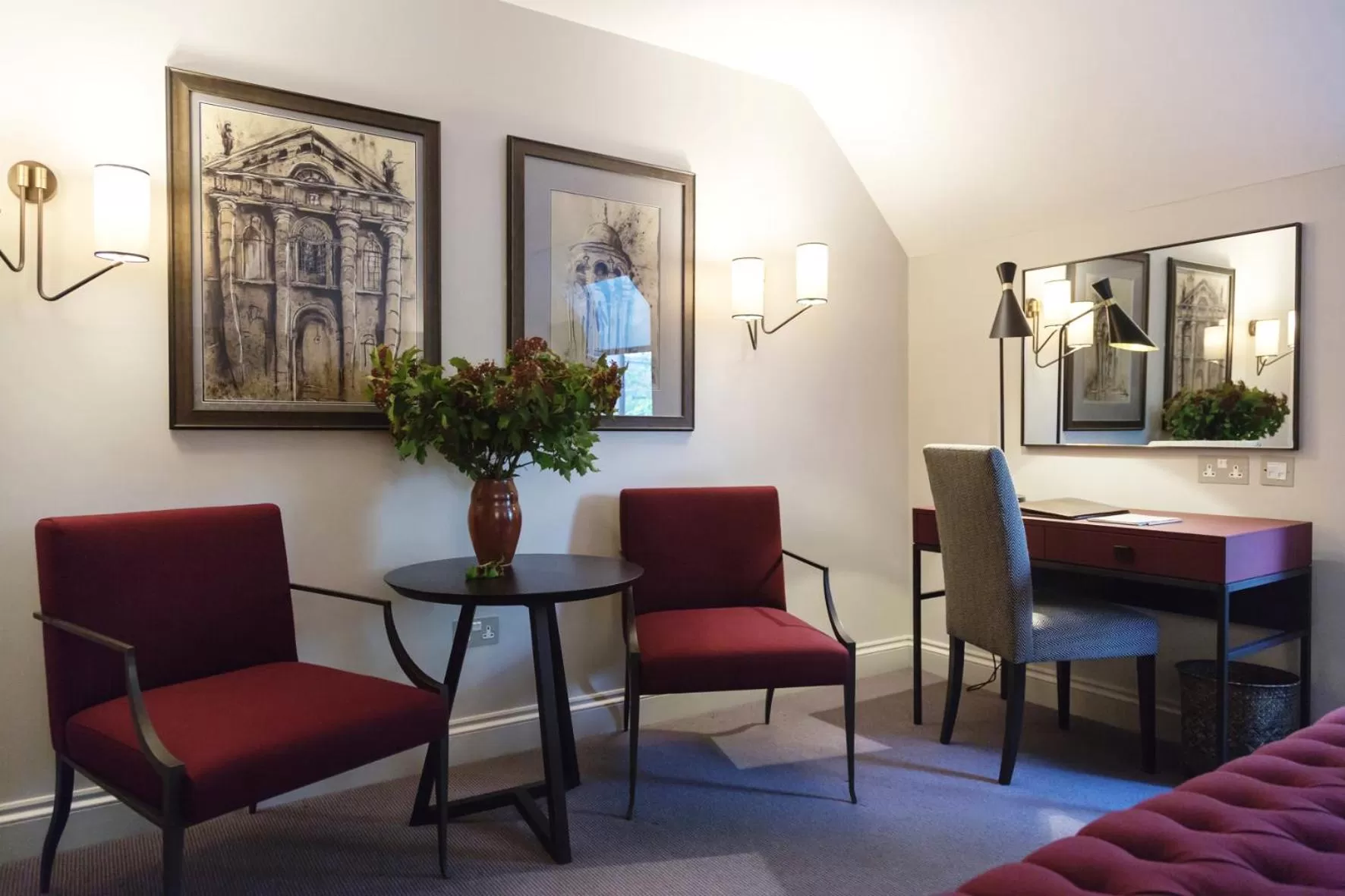 Seating area in Old Parsonage Hotel