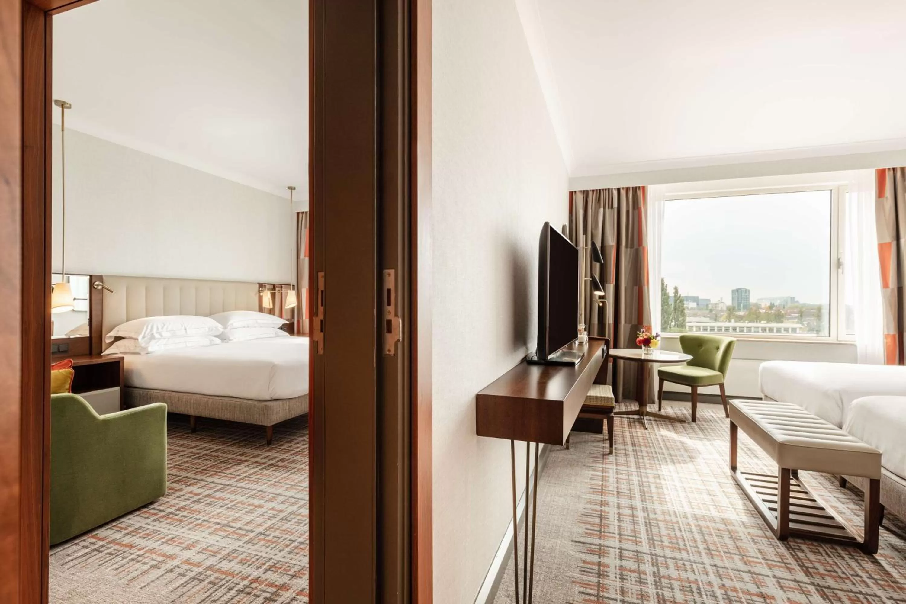 Bed in Hilton Amsterdam