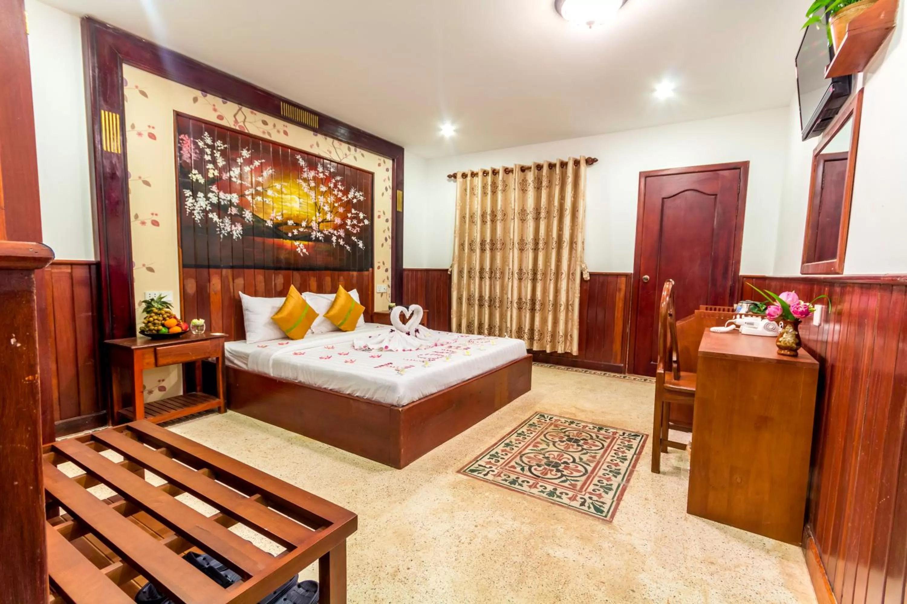 Bed in BayStone Resort