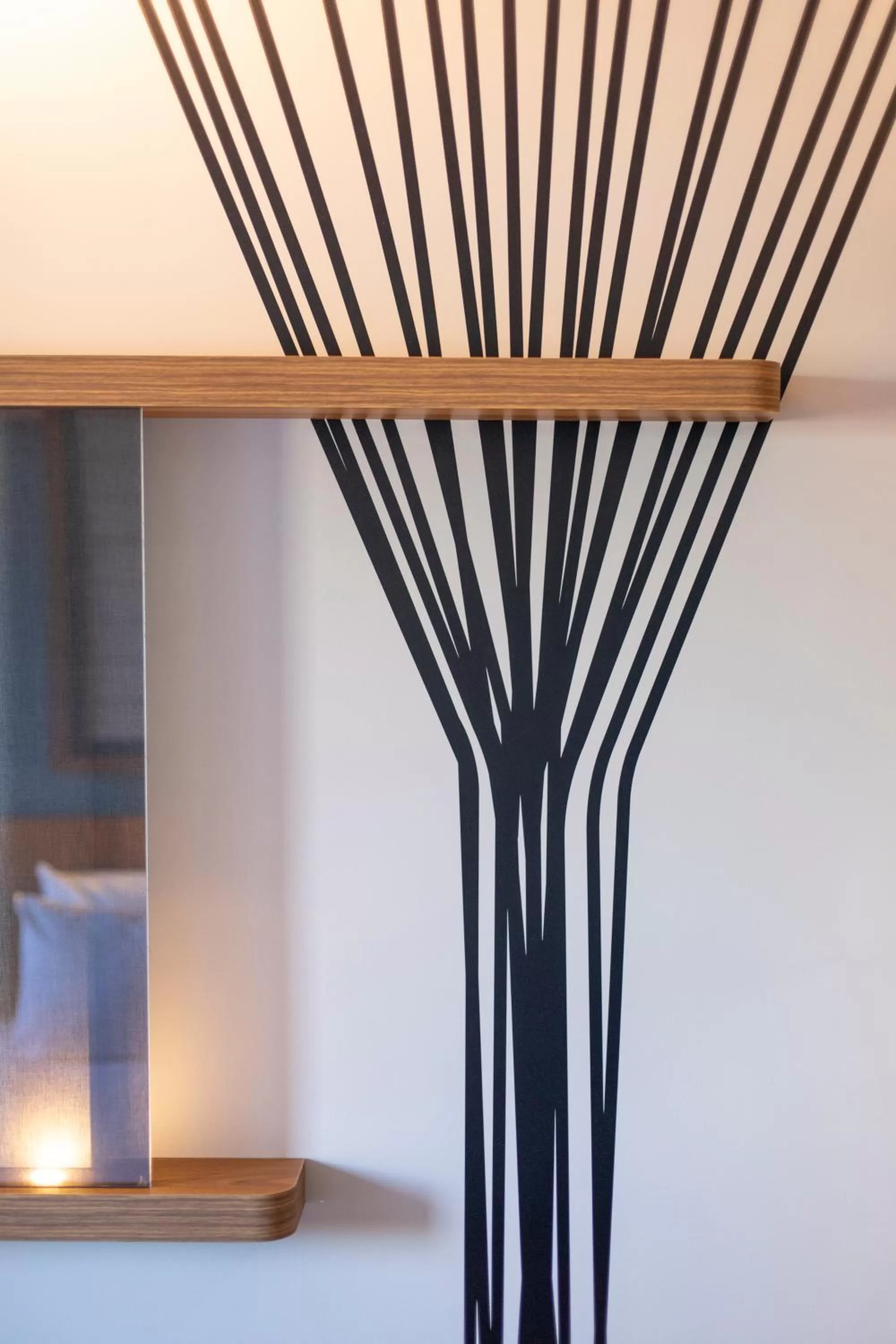 Decorative detail in Ibis Styles St Etienne - Gare Chateaucreux