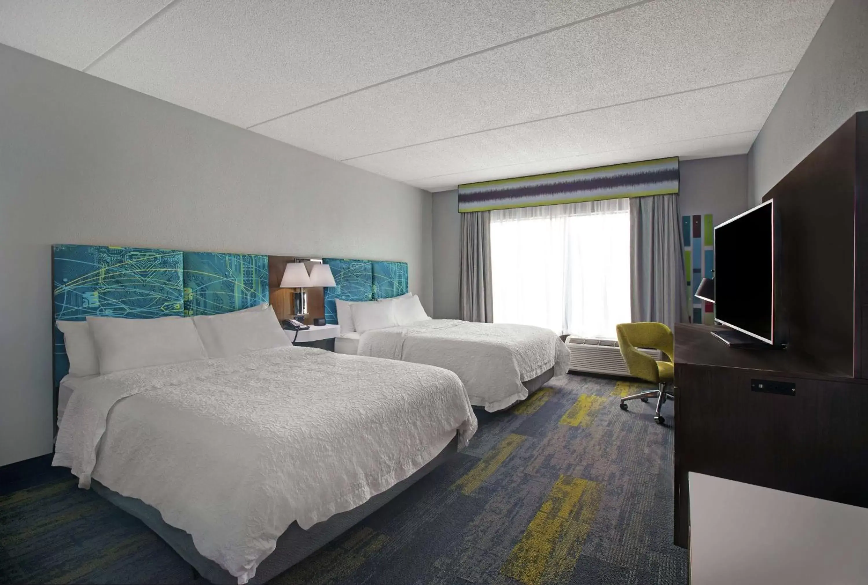 Queen Room with Two Queen Beds and Bath Tub - Disability/Hearing Accessible in Hampton Inn & Suites Augusta West Queen Room with Two Queen Beds and Bath Tub - Disability/Hearing Accessible in Hampton Inn & Suites Augusta West