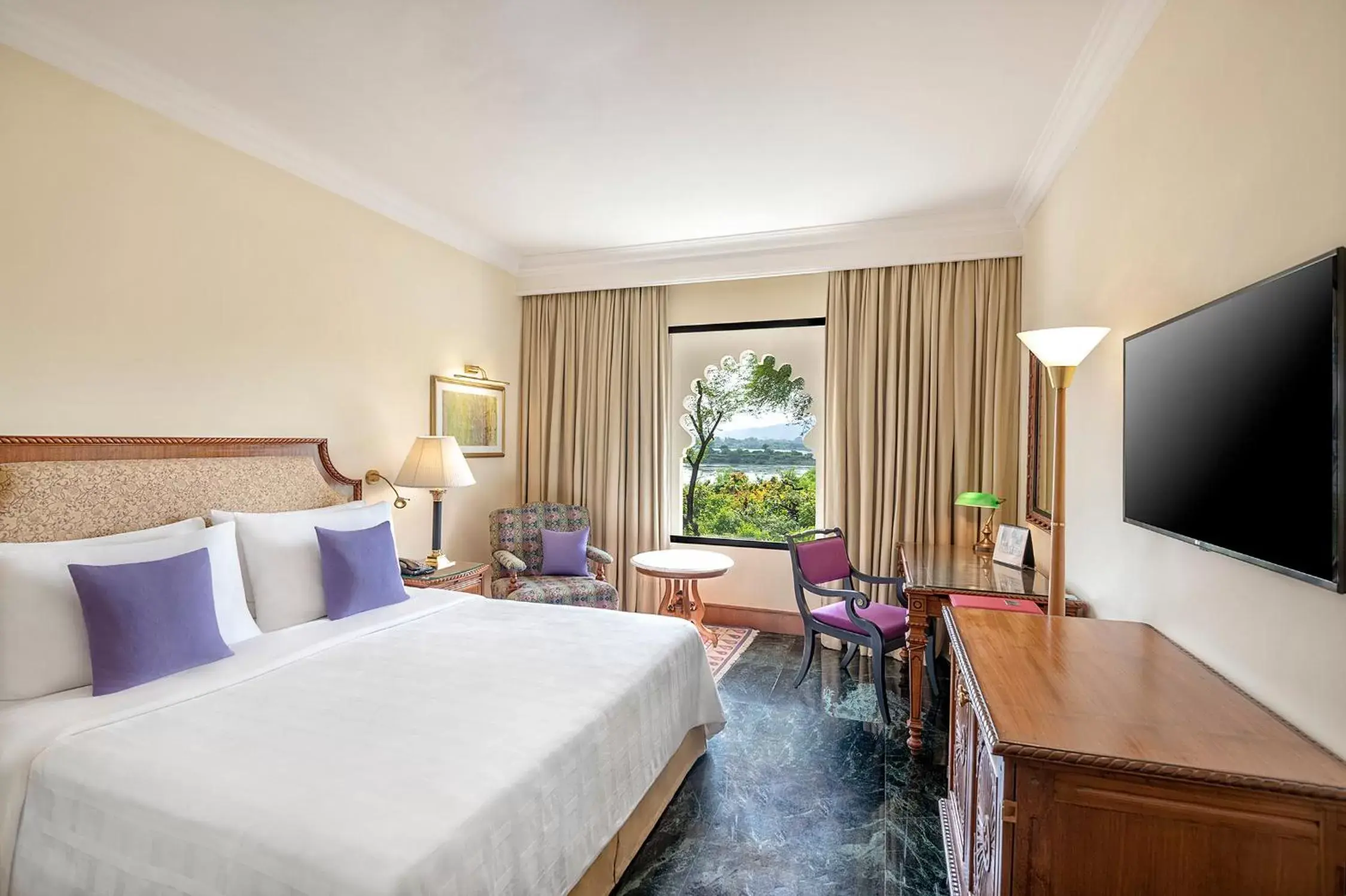 Deluxe Twin Room with Pool View in Trident Udaipur Deluxe Twin Room with Pool View in Trident Udaipur