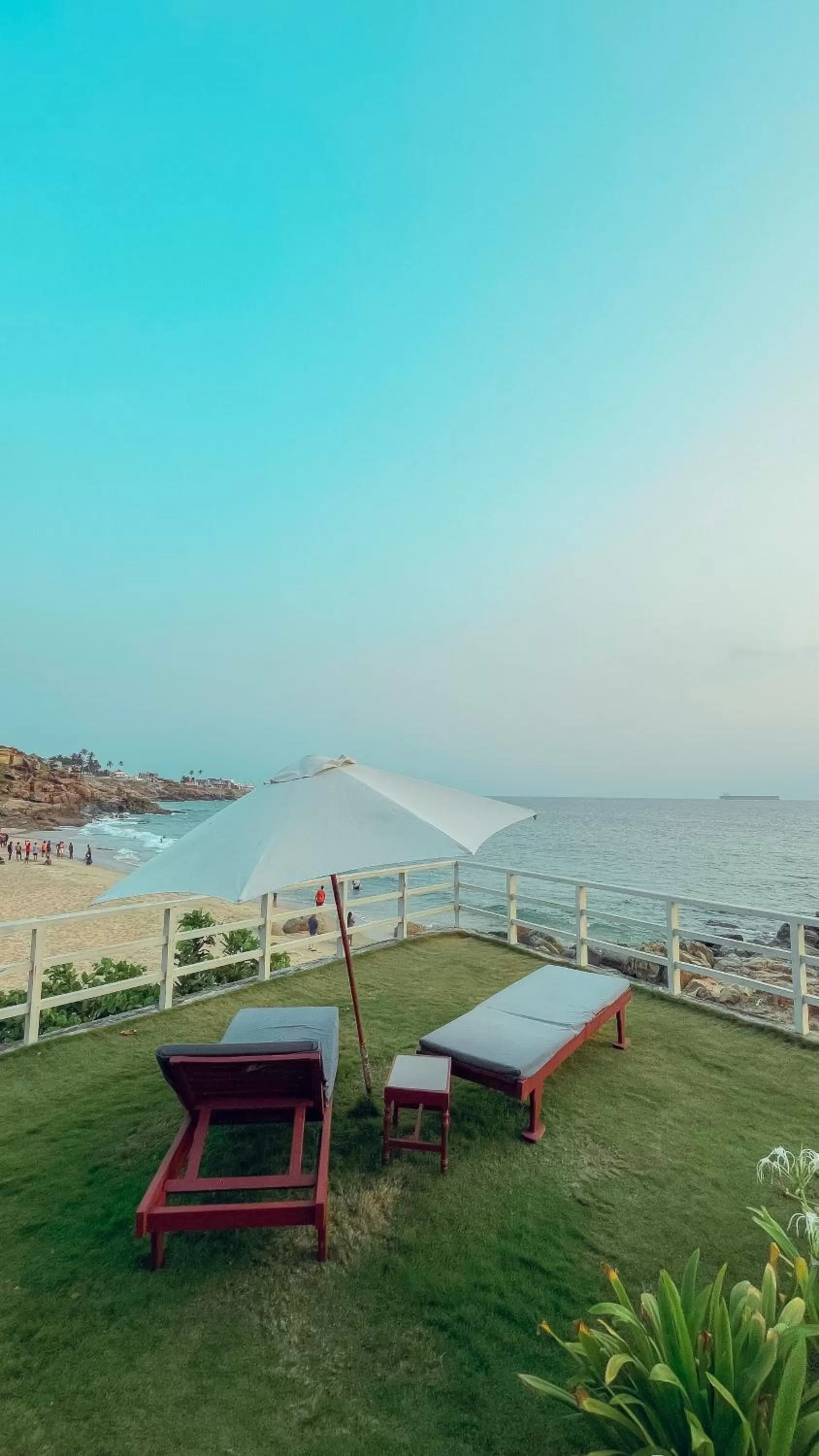Beach in Rockholm at the Light House Beach