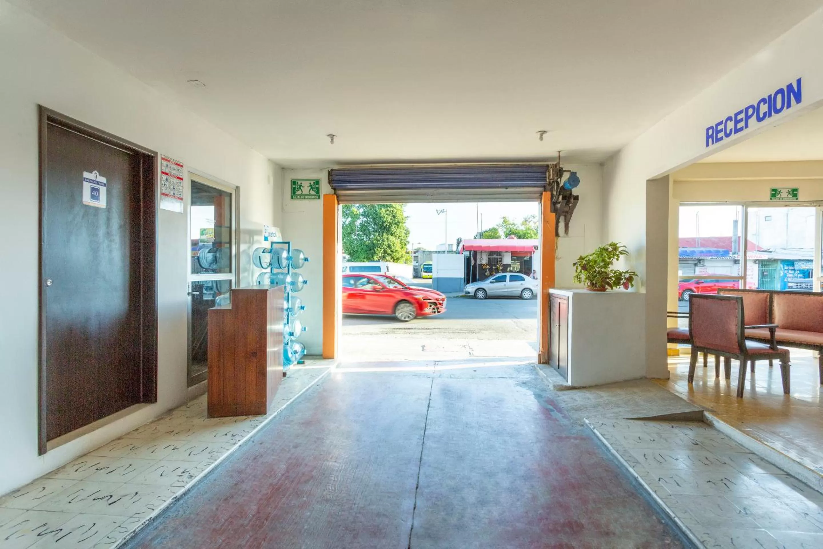 Lobby or reception in OYO Hotel Cristal,Museum of Mayan culture,Chetumal