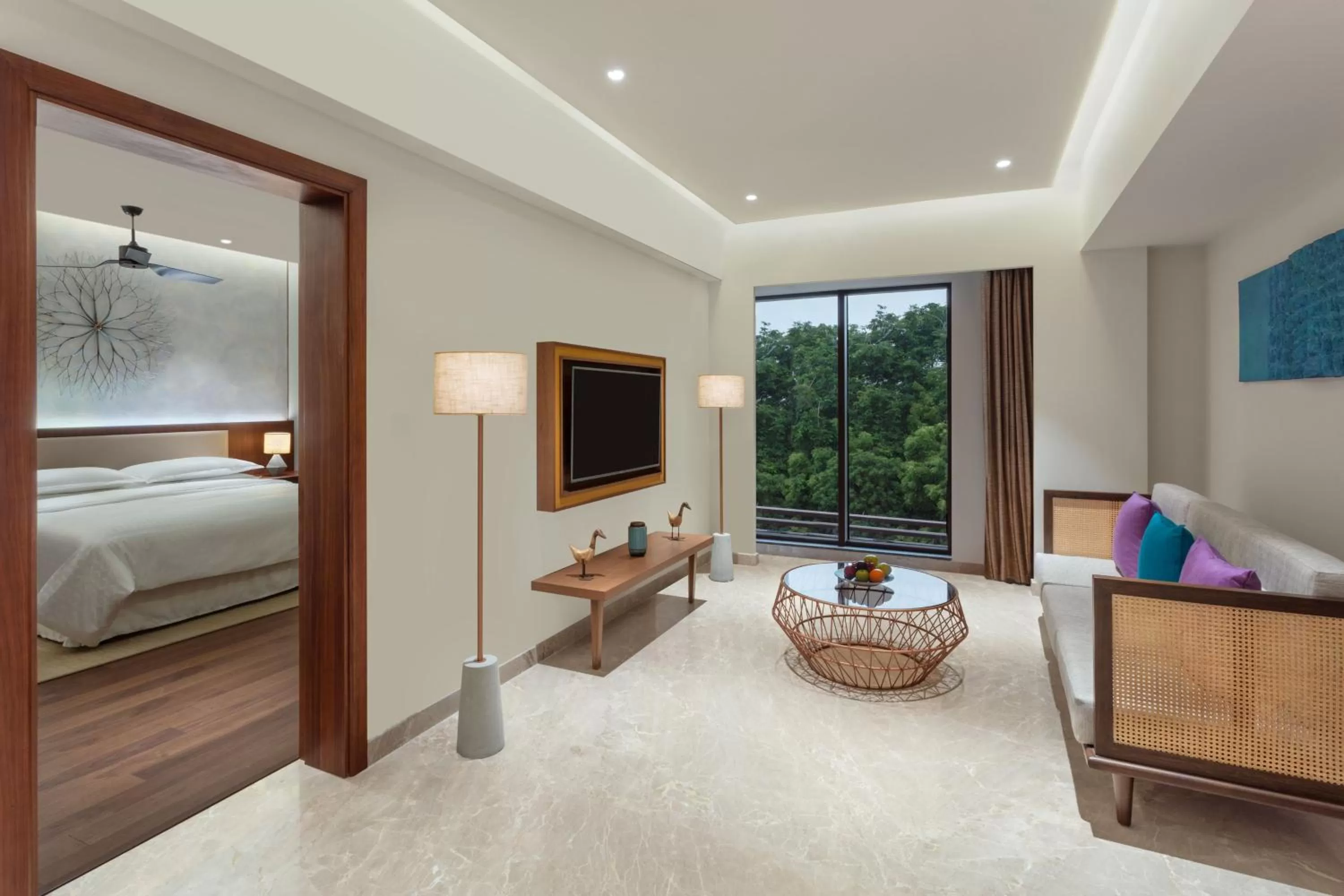 Bedroom, Bed in Sheraton Grand Chennai Resort & Spa