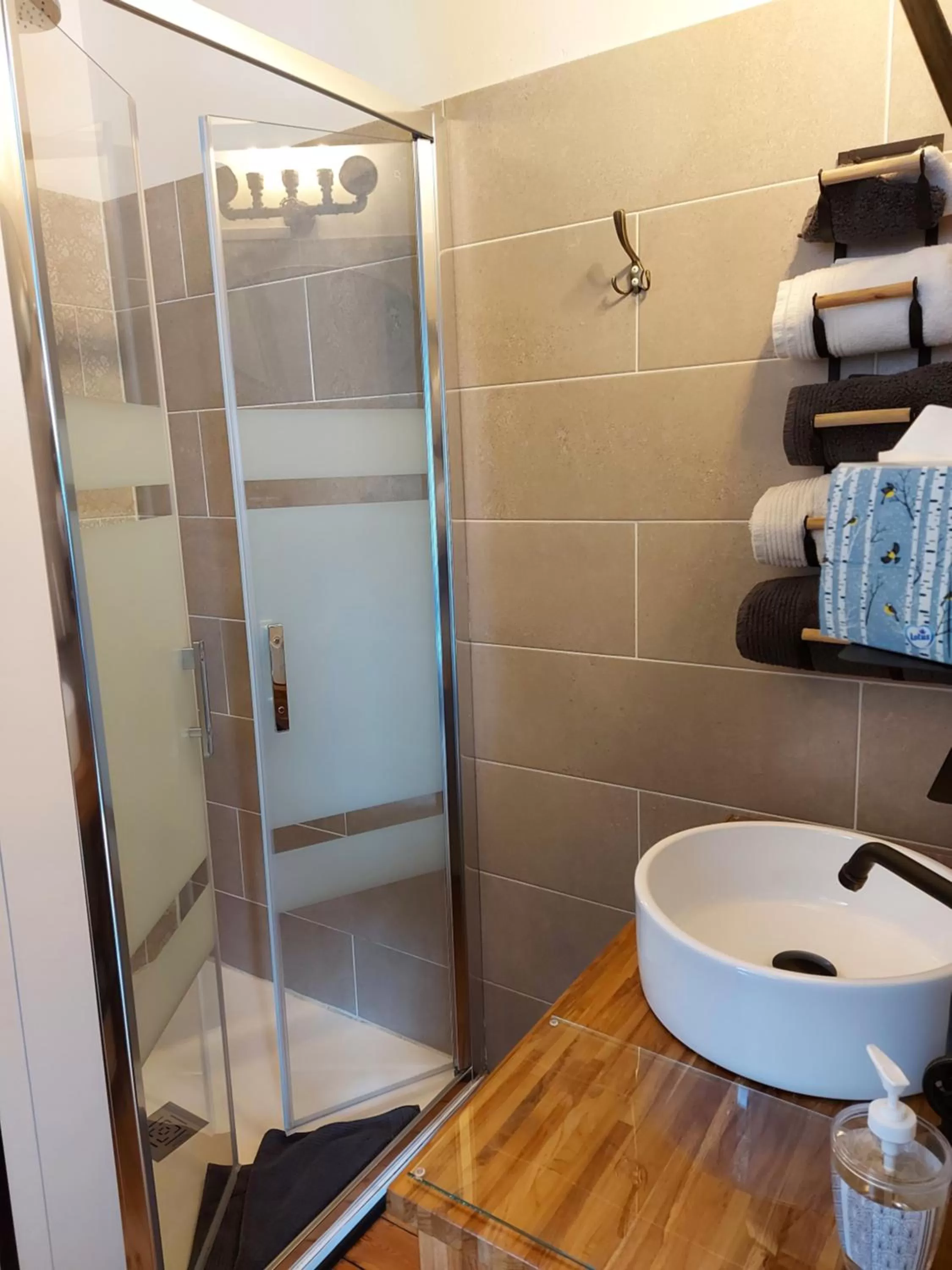 Shower in B & B Les Secrets des Loges