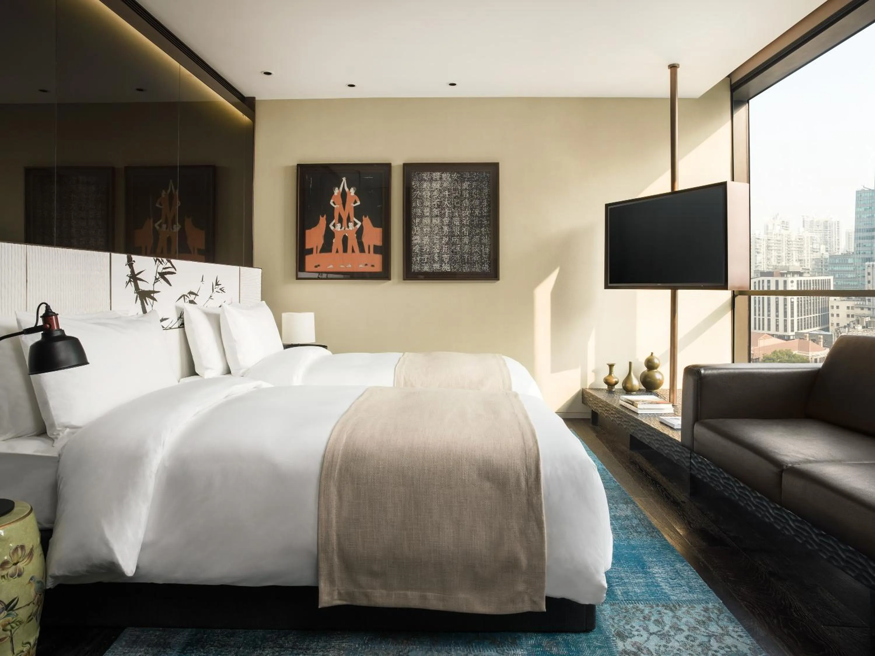 Bed in Upper House Shanghai - Former The Middle House