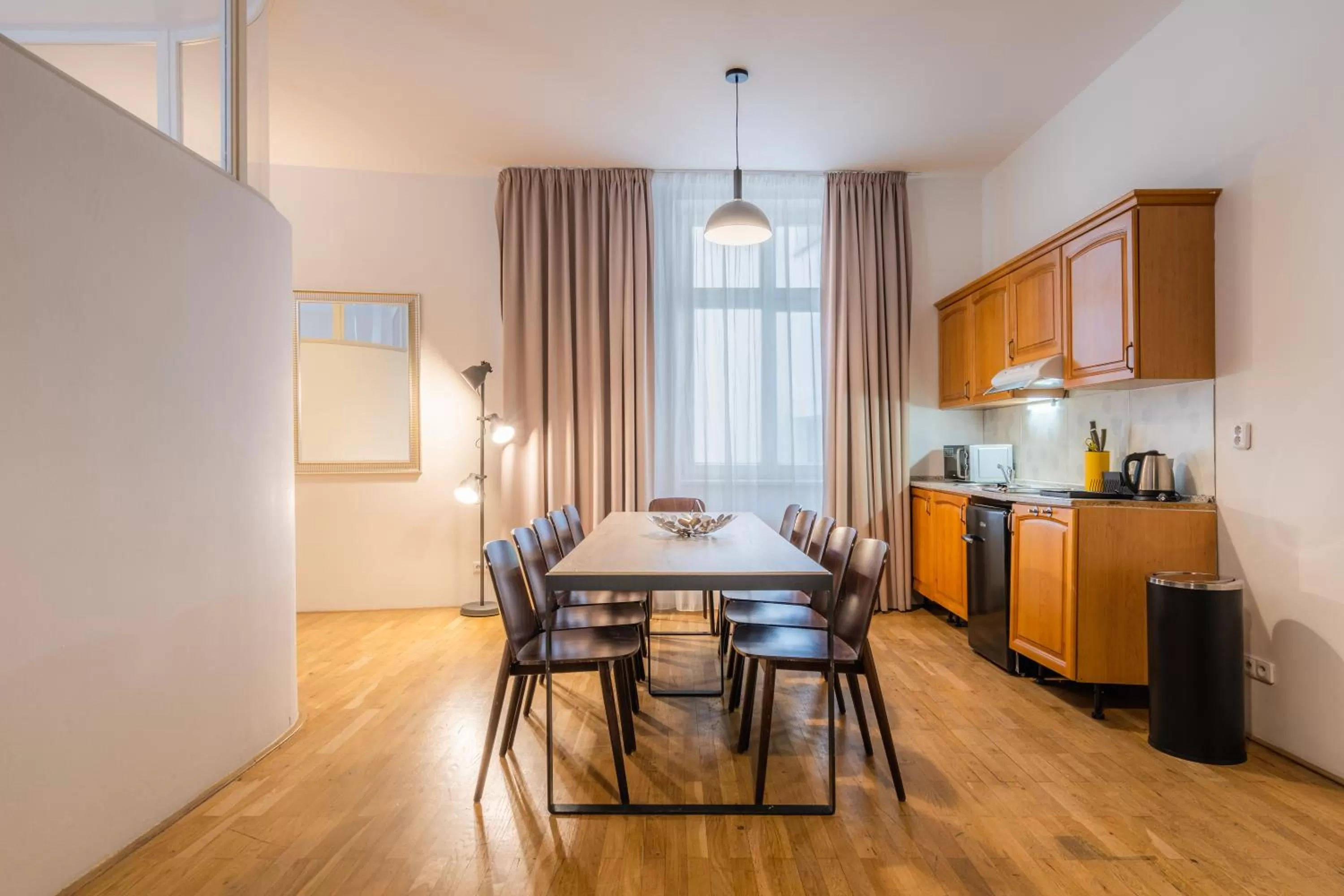 Kitchen or kitchenette in EA ApartHotel Melantrich