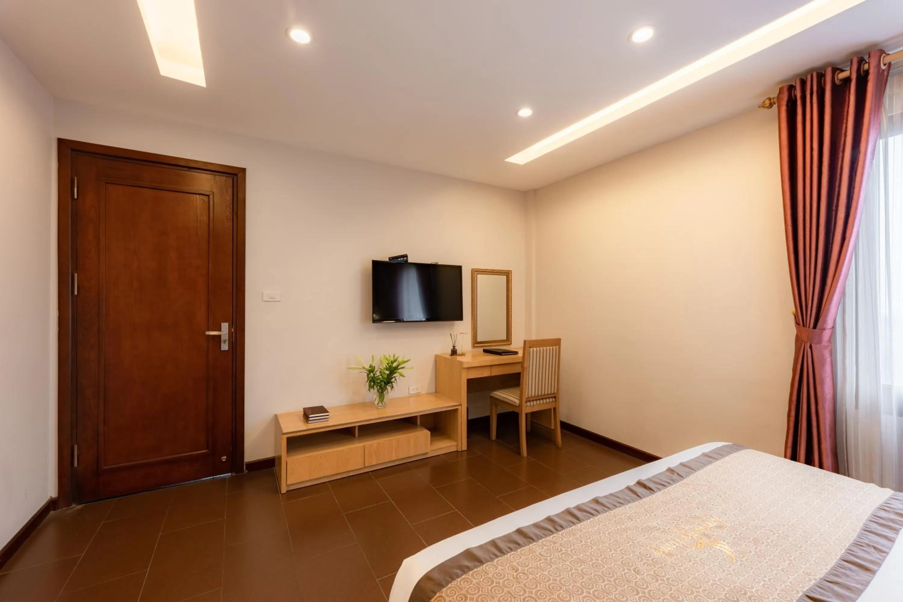 Bed in Riverside Hanoi Hotel