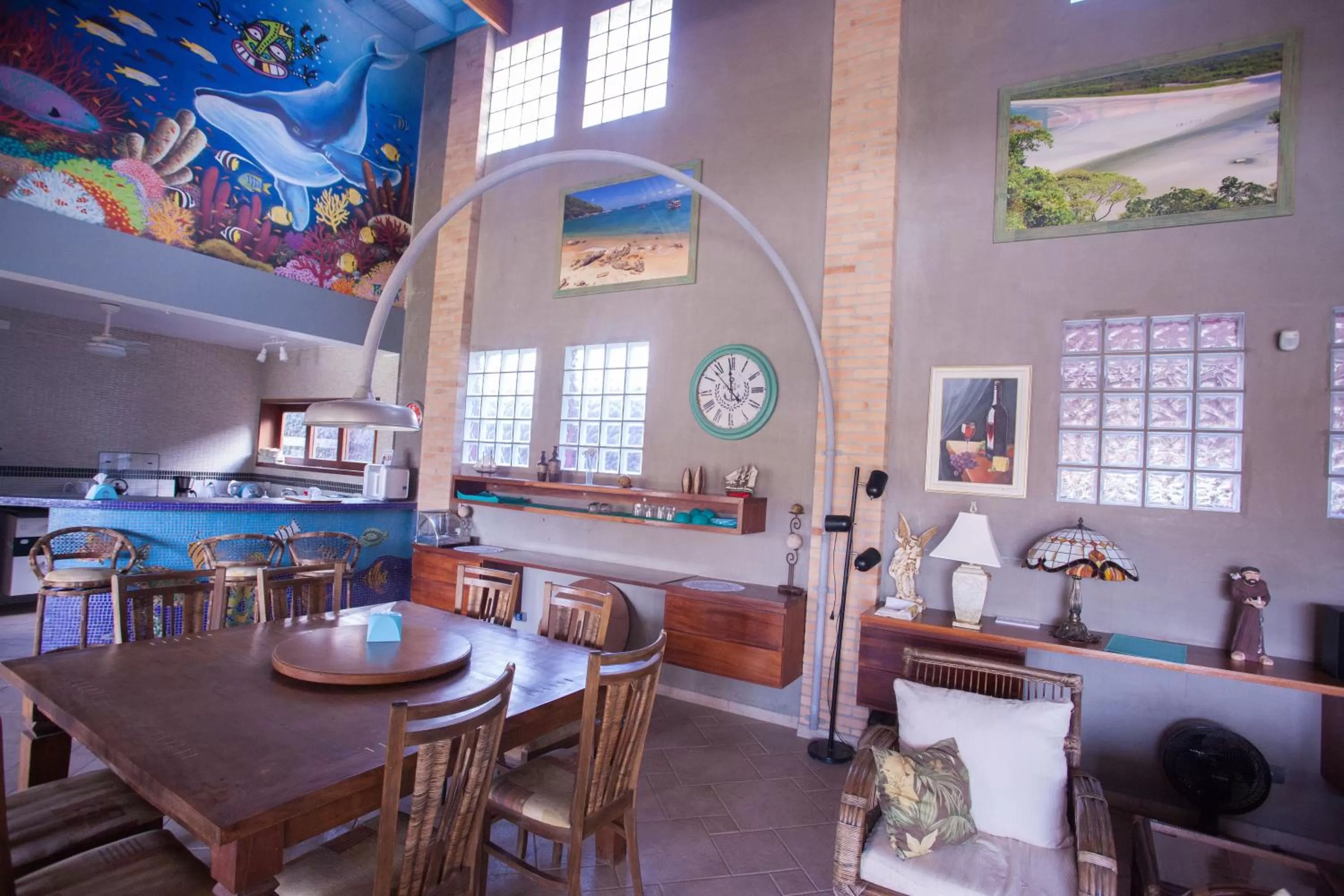 Living room in Ubatuba Ecologic Pousada