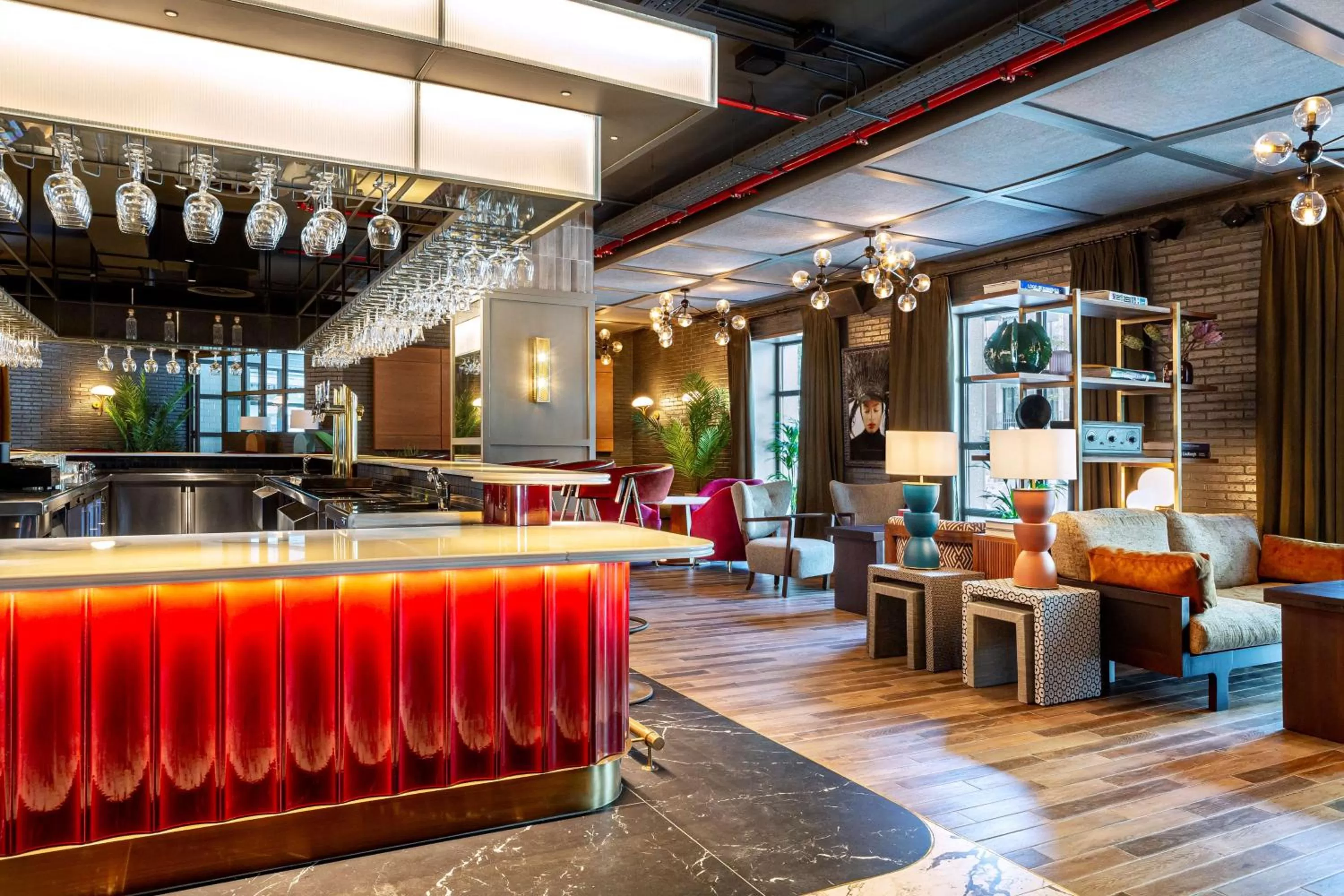 Lounge or bar in Radisson RED Madrid