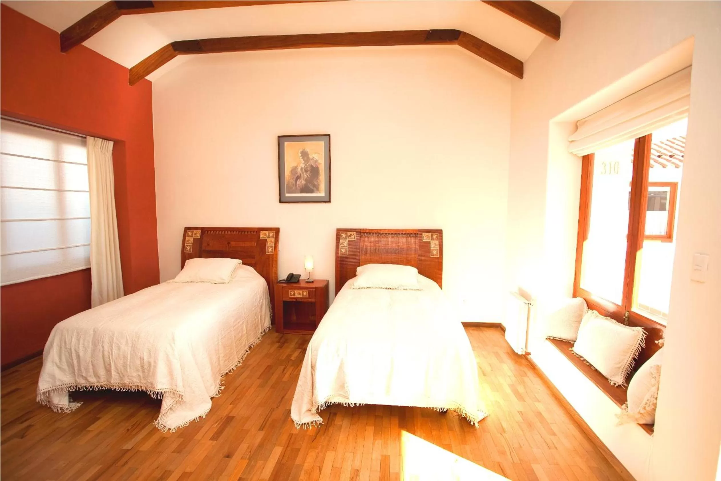 Bed in Hotel Villa Antigua