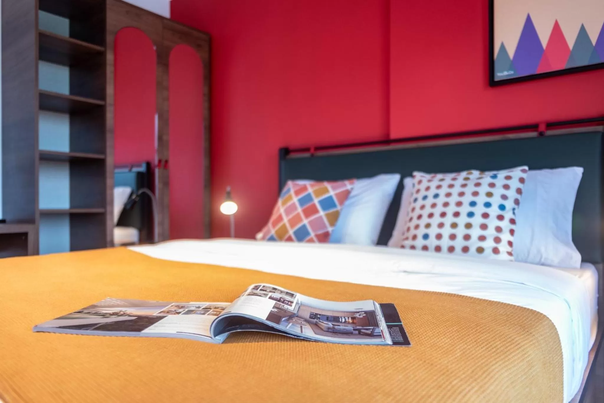 Decorative detail, Bed in YouCo coliving Dubai