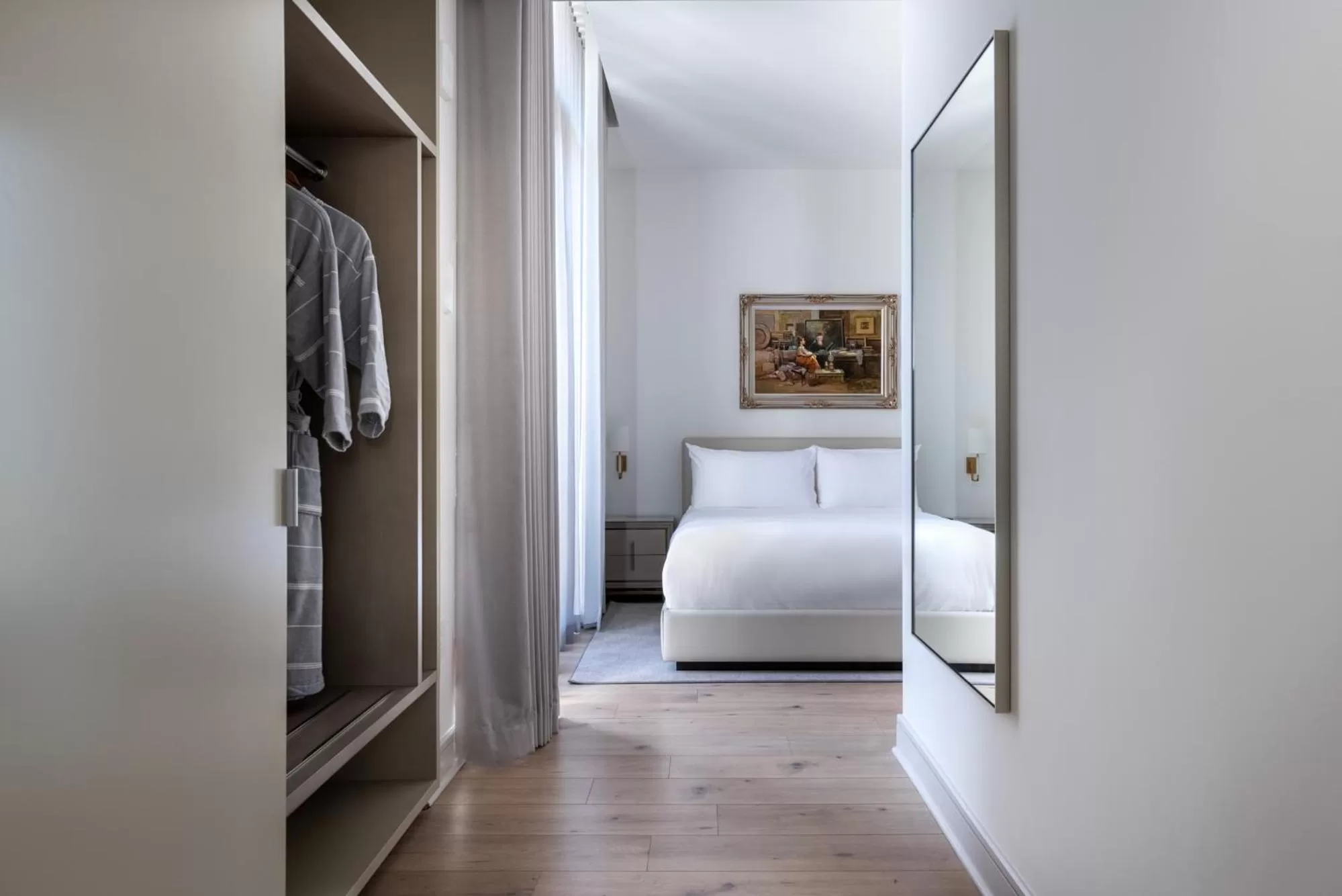 Bed in La Colombe d'Or Hotel