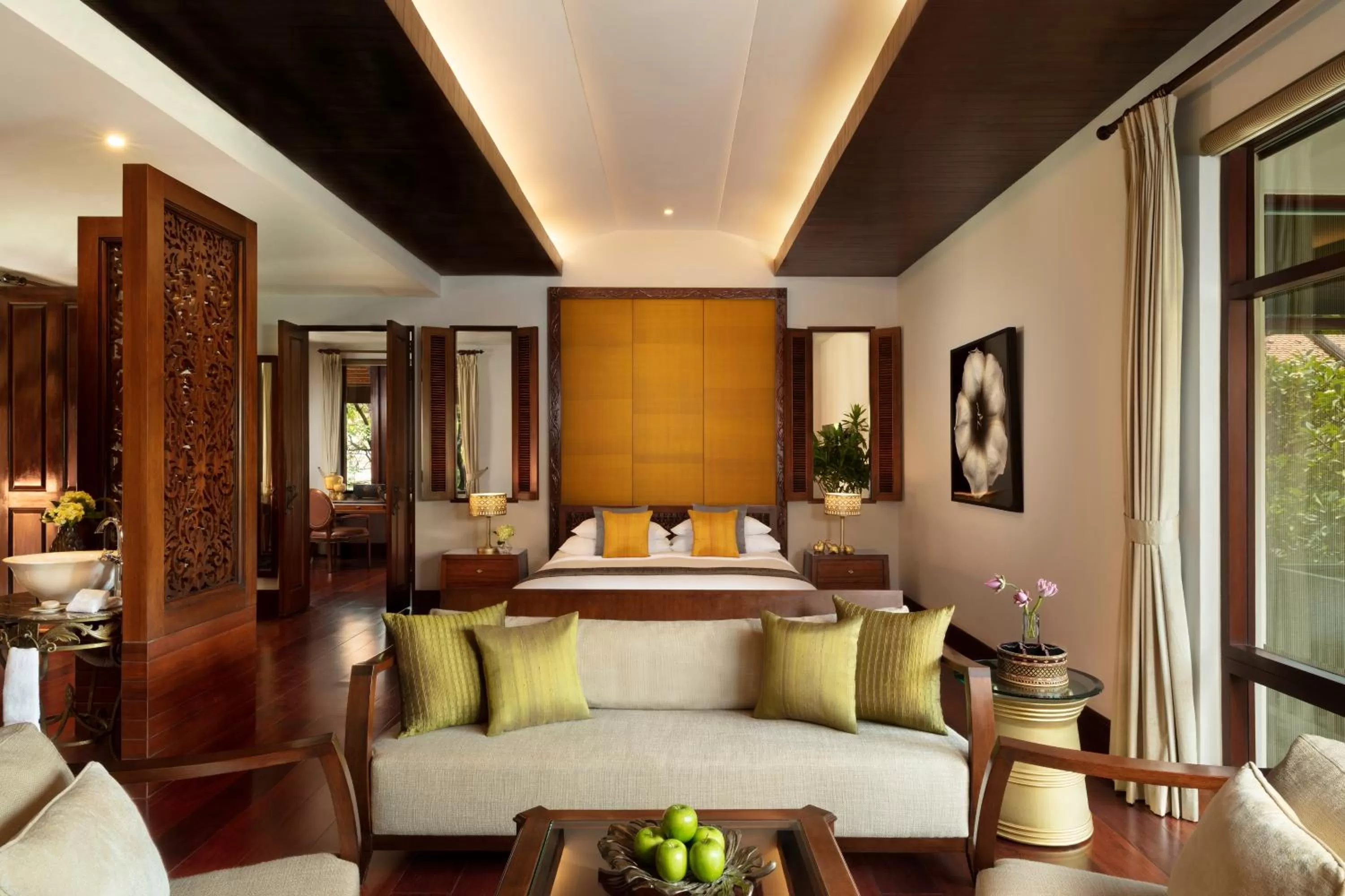 Living room in Anantara Angkor Resort