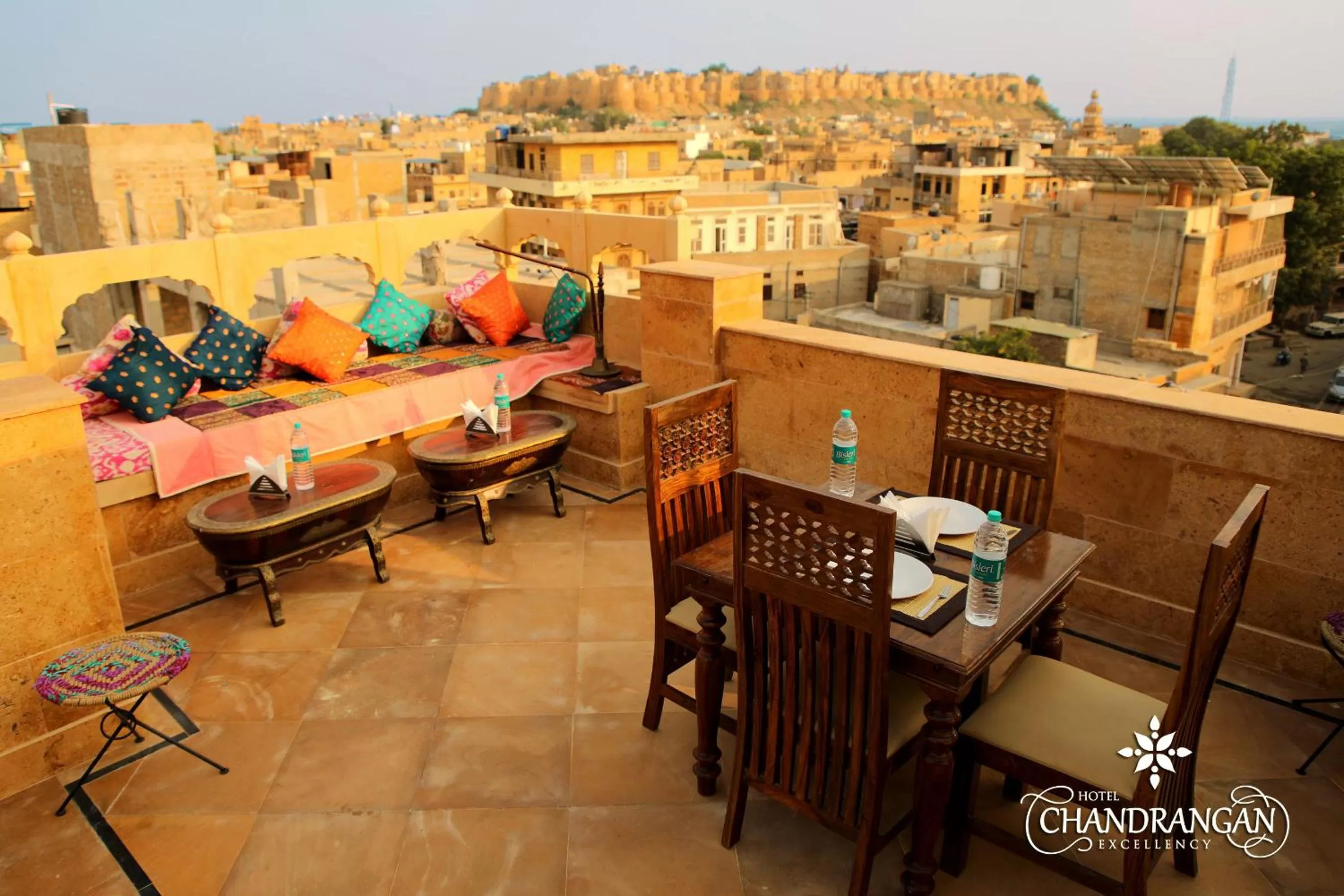 Balcony/Terrace, Restaurant/Places to Eat in Treebo Trend Chandrangan Excellency