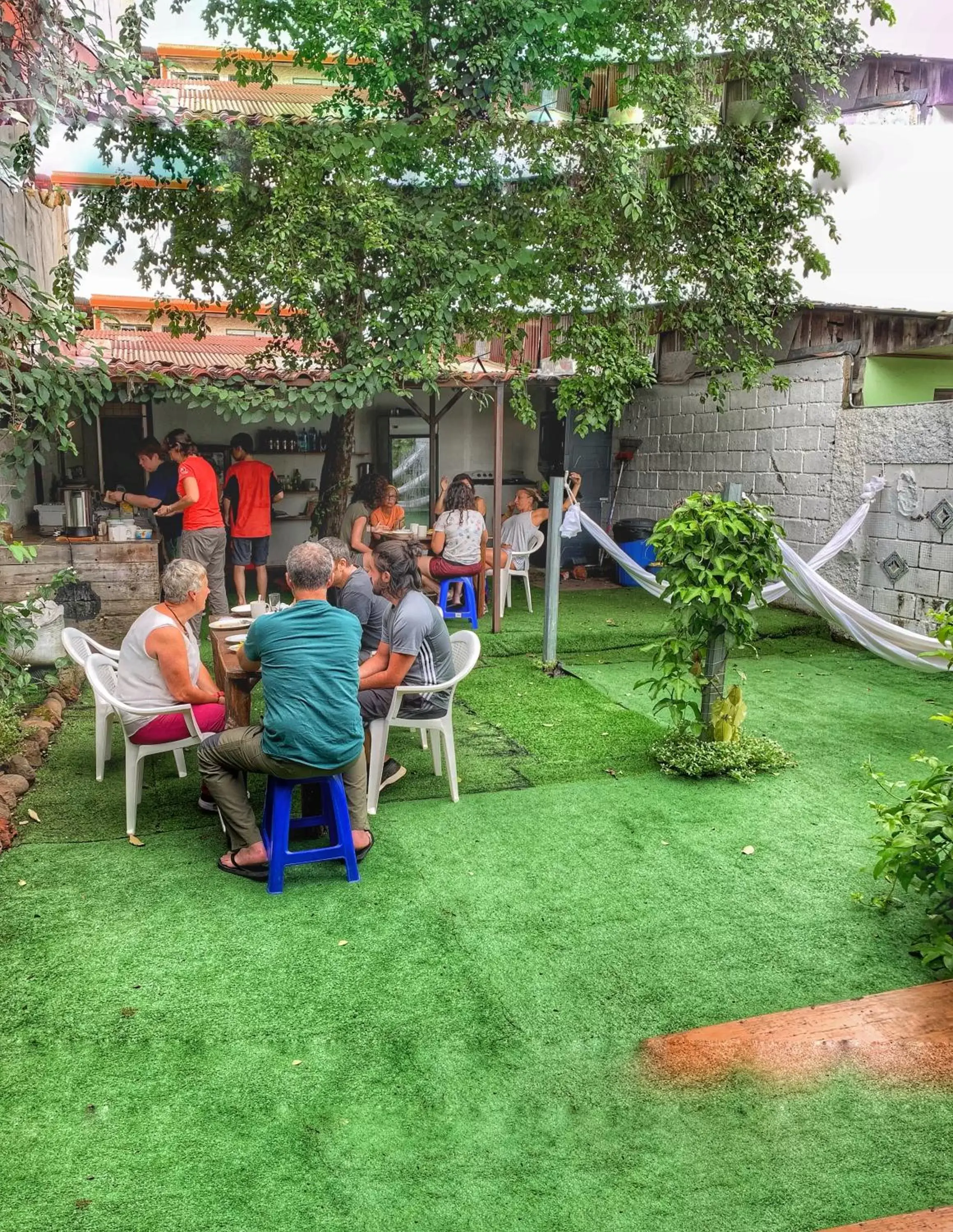 Patio in Hotel Cortez Azul Patio in Hotel Cortez Azul
