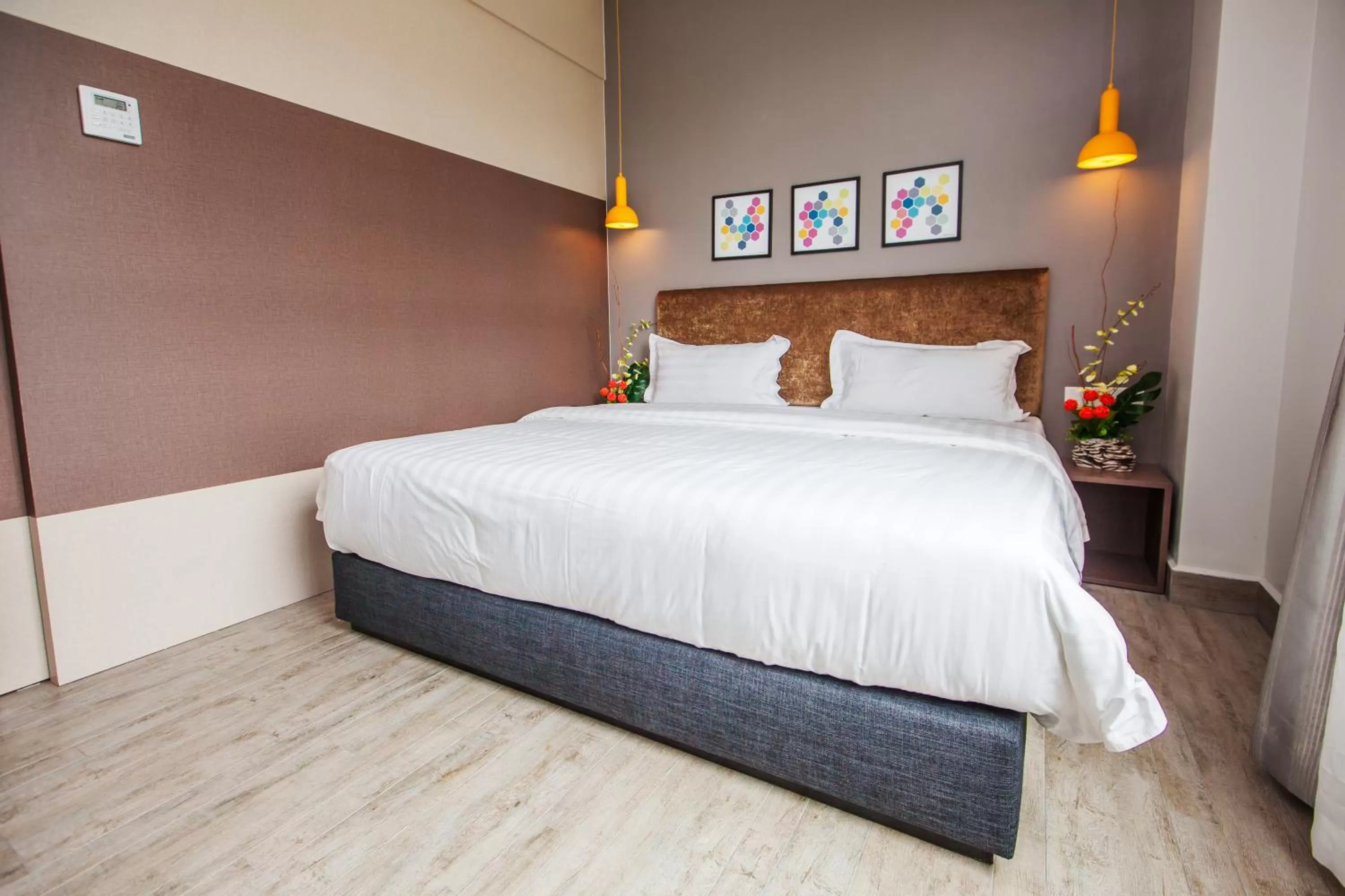 Bed in Bzz Hotel Skudai