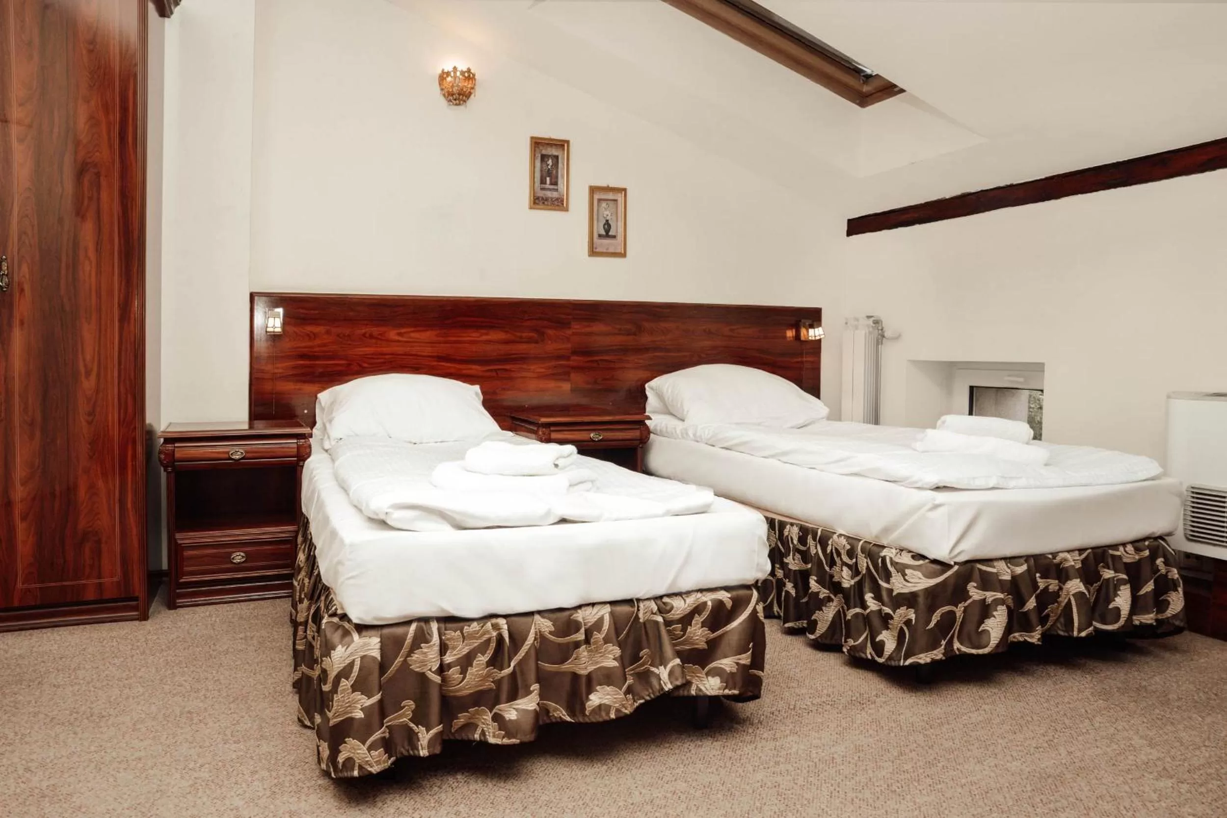 Bed in Old Time Hotel