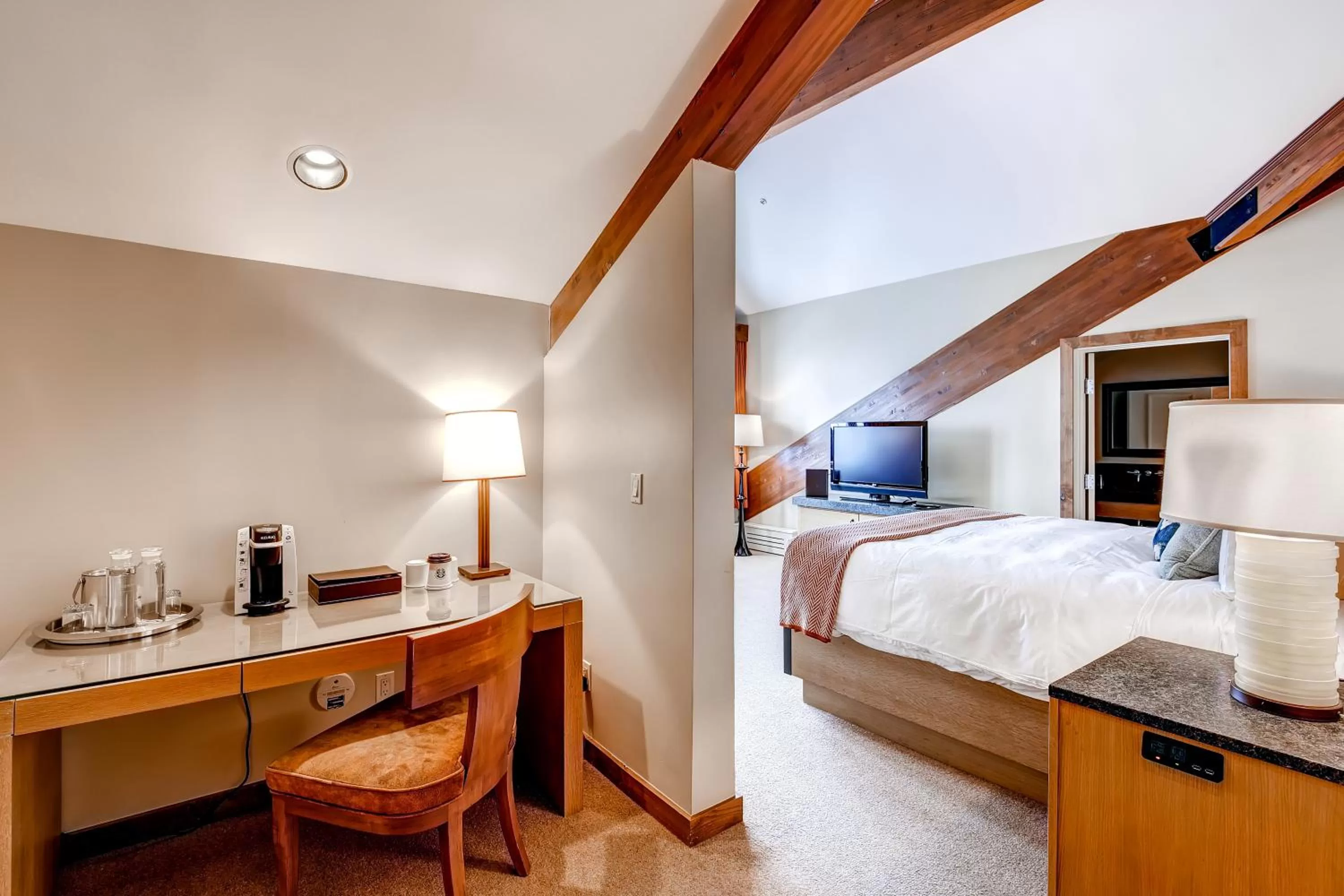 Bed in The Osprey at Beaver Creek, a RockResort