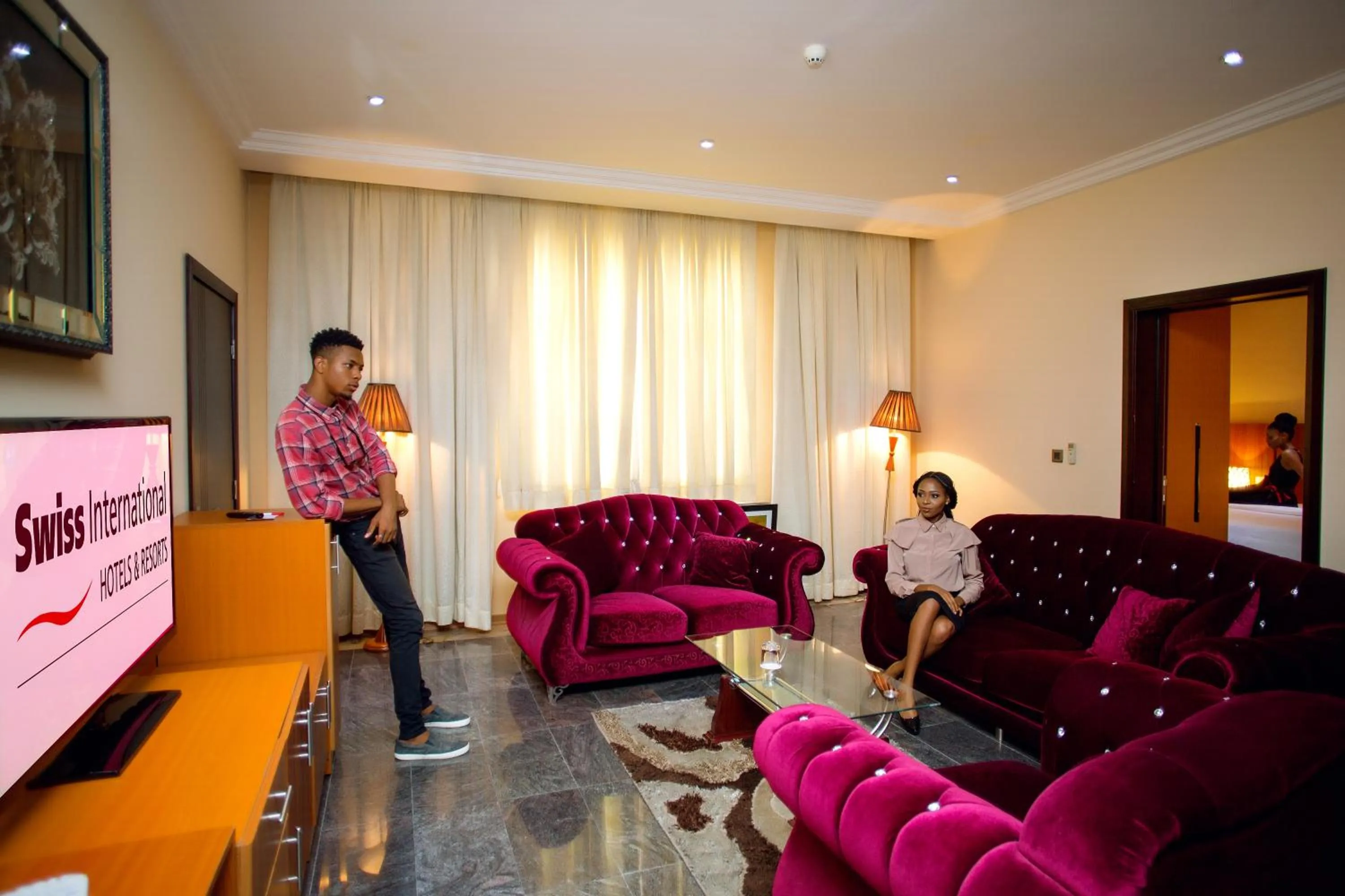 Living room in Swiss International Mabisel Port Harcourt