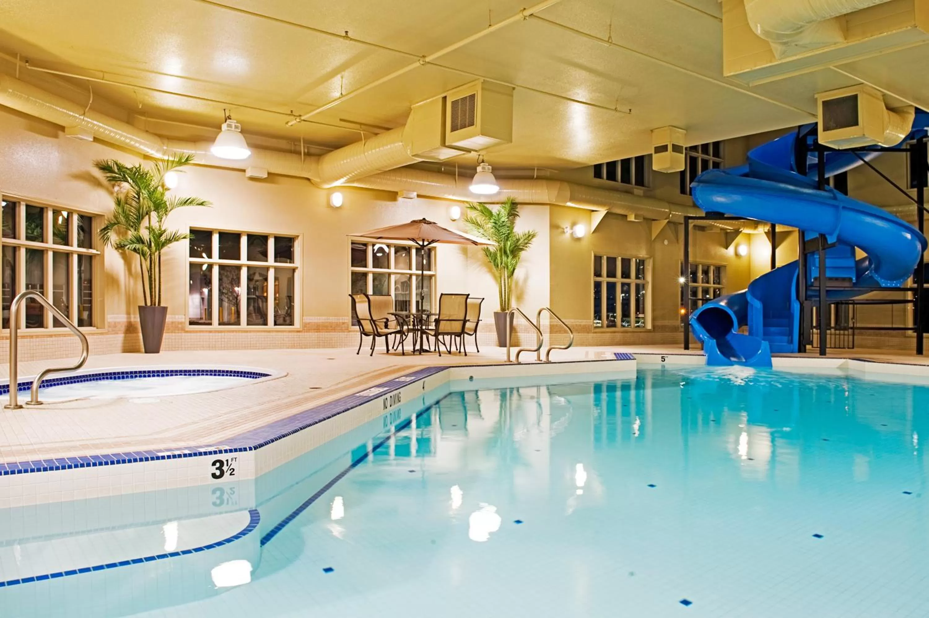 Swimming pool in Holiday Inn Express Grande Prairie by IHG