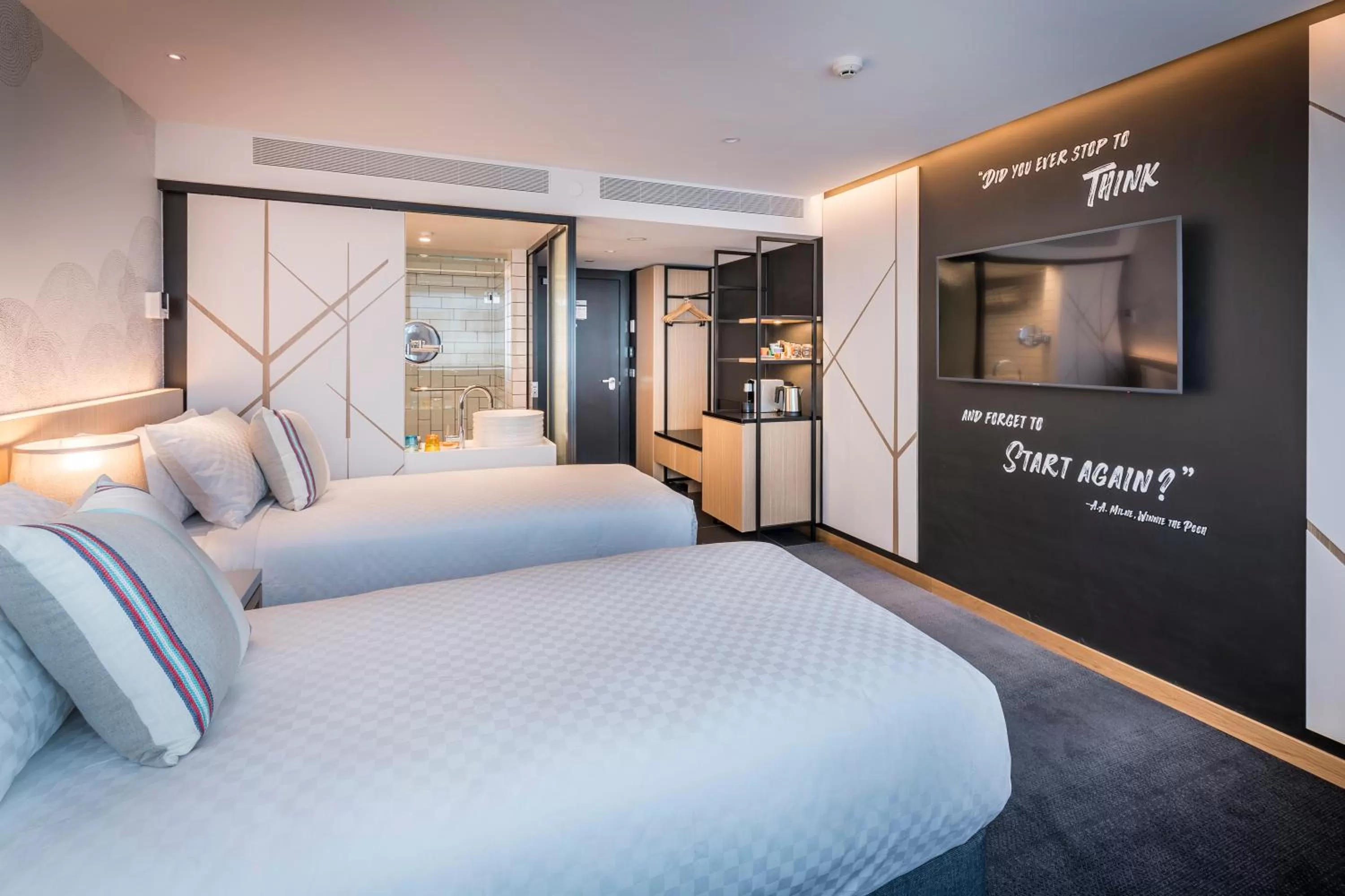 Bathroom, Bed in M Social Auckland