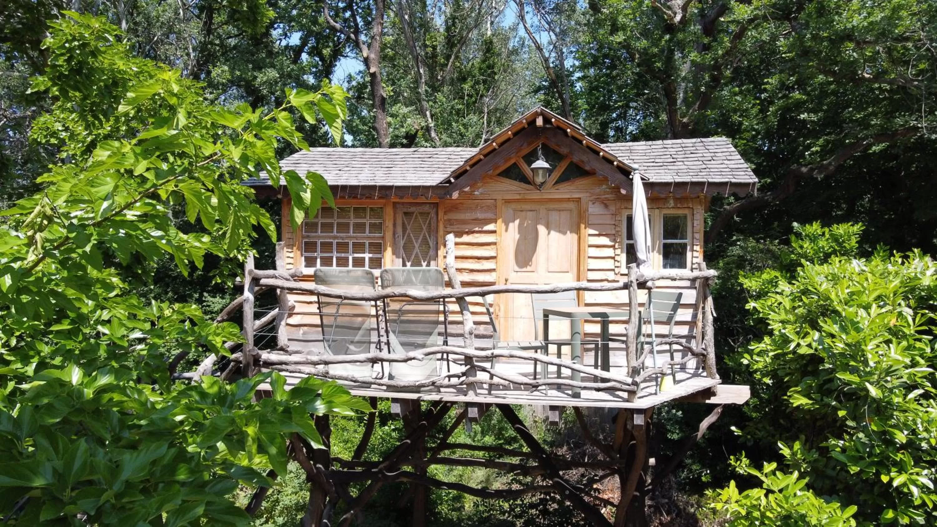 Patio in Le Pavillon Vert - B&B