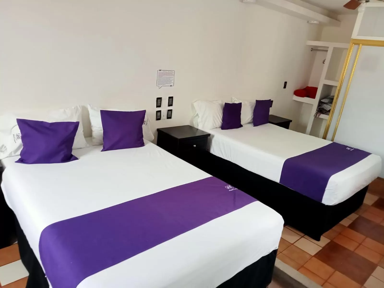 Bed in Hotel Posada Laura