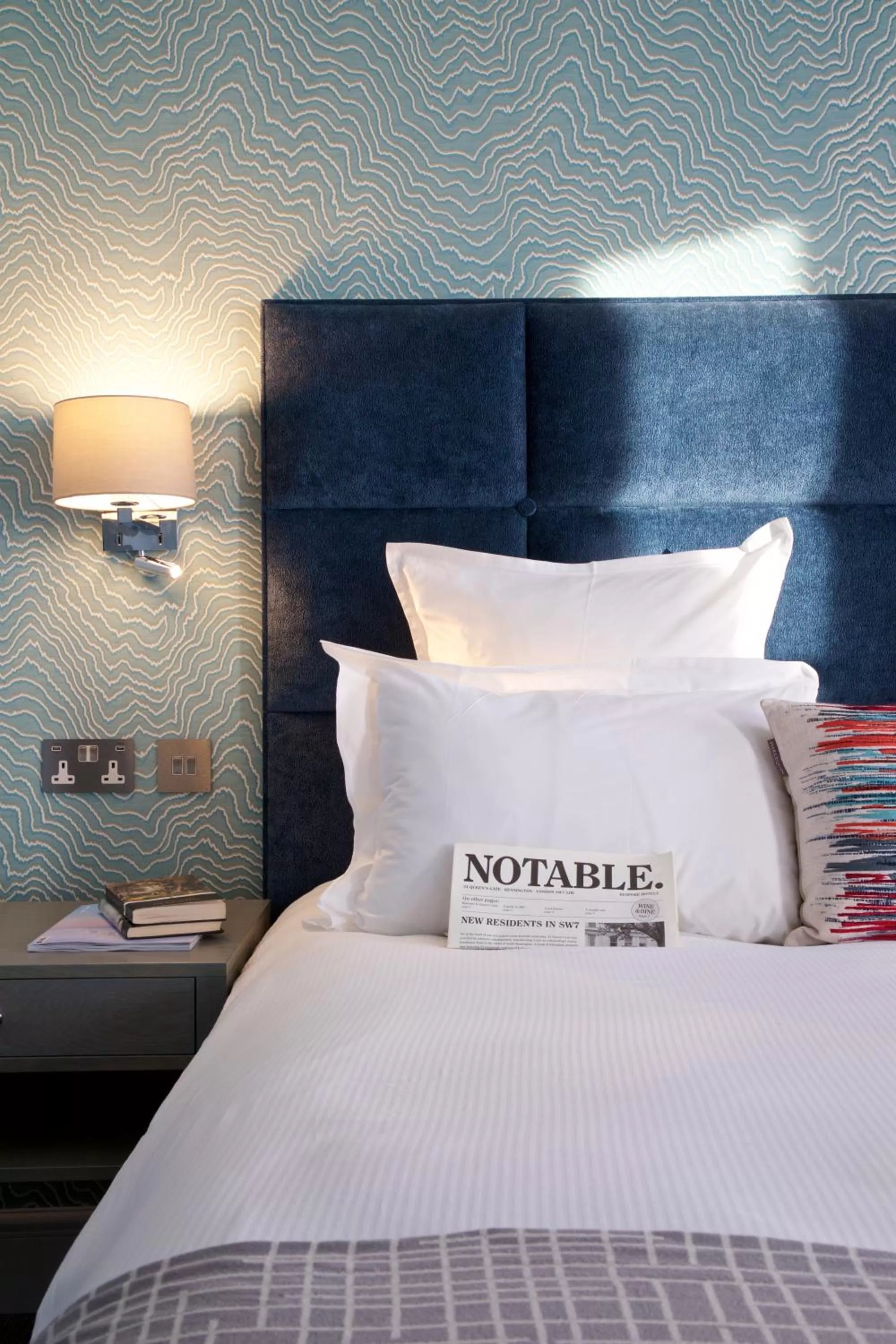 Bed in 54 Queen's Gate Hotel