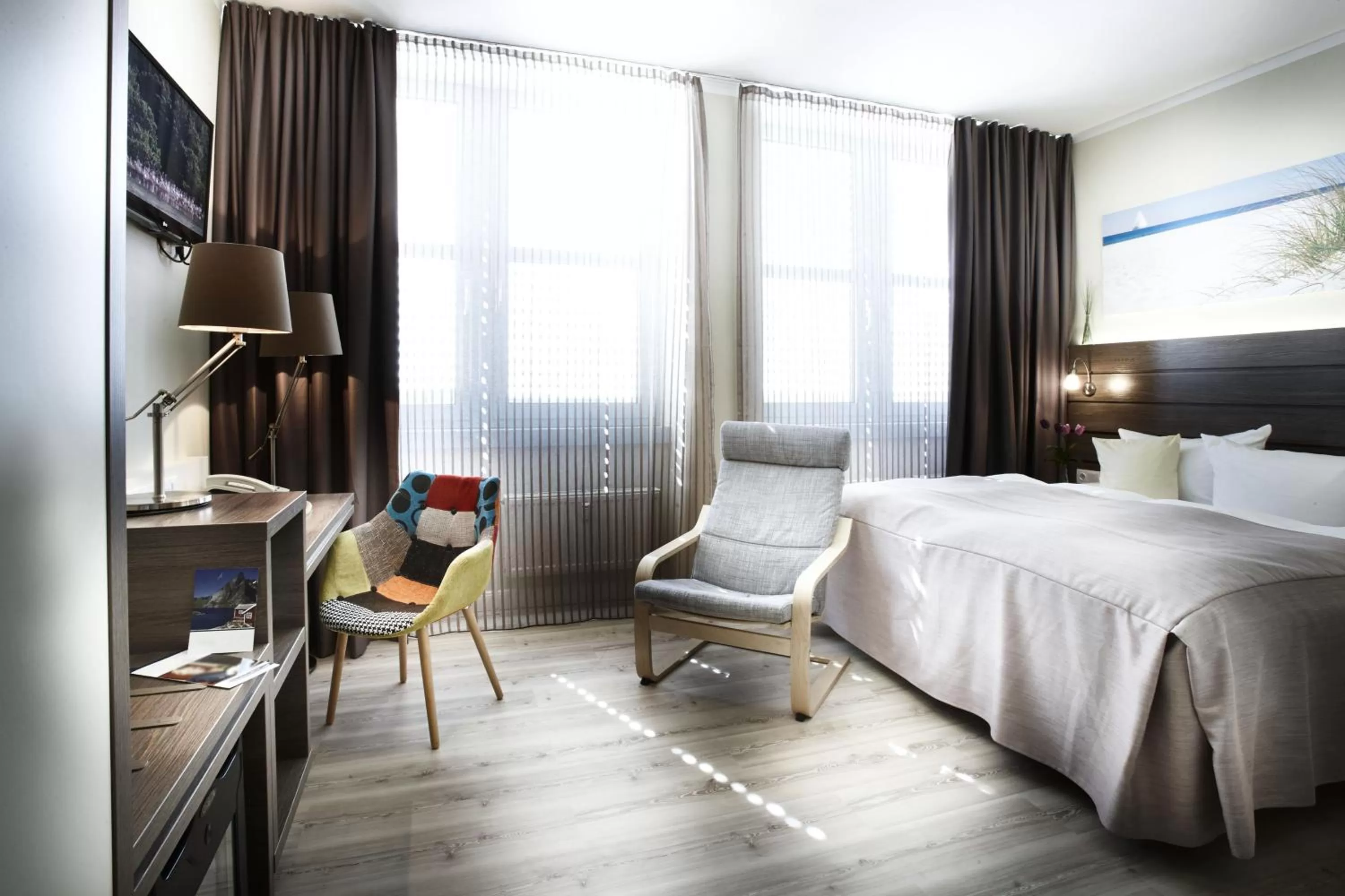 Bed in Hotel Kiel by Golden Tulip