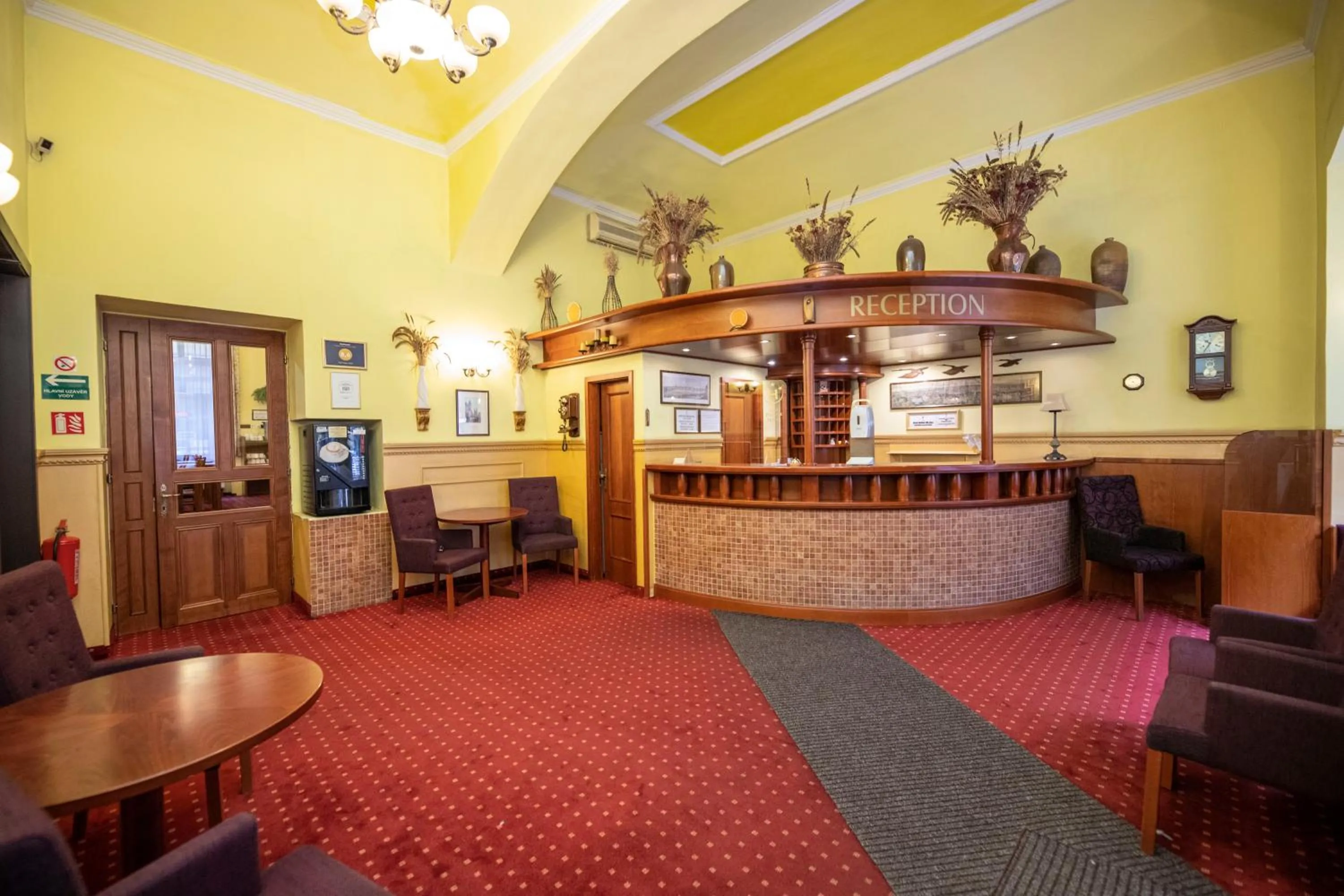 Lobby or reception in Old Prague Hotel
