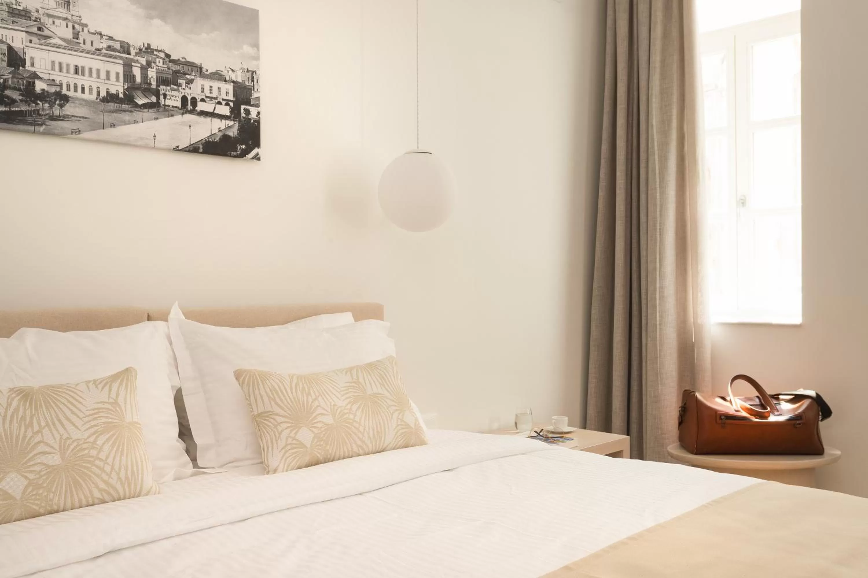 Bed in SYROS SOUL LUXURY SUITES