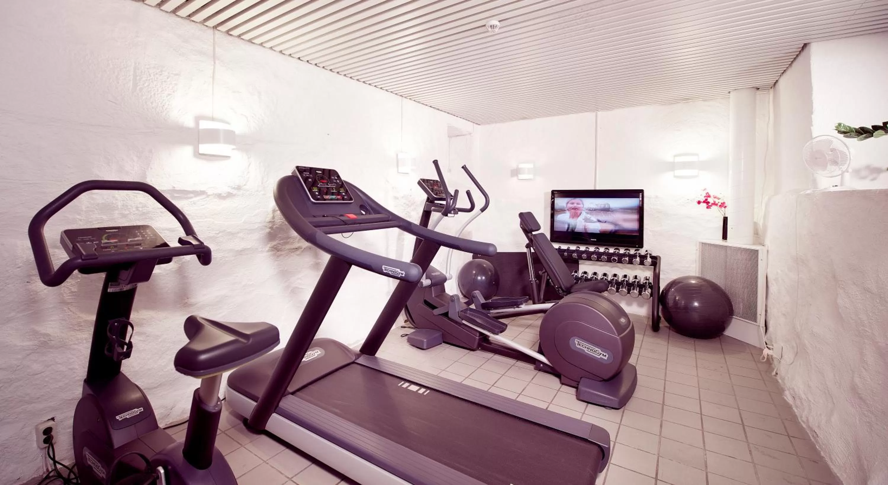 Fitness centre/facilities in Home Hotel Bilan