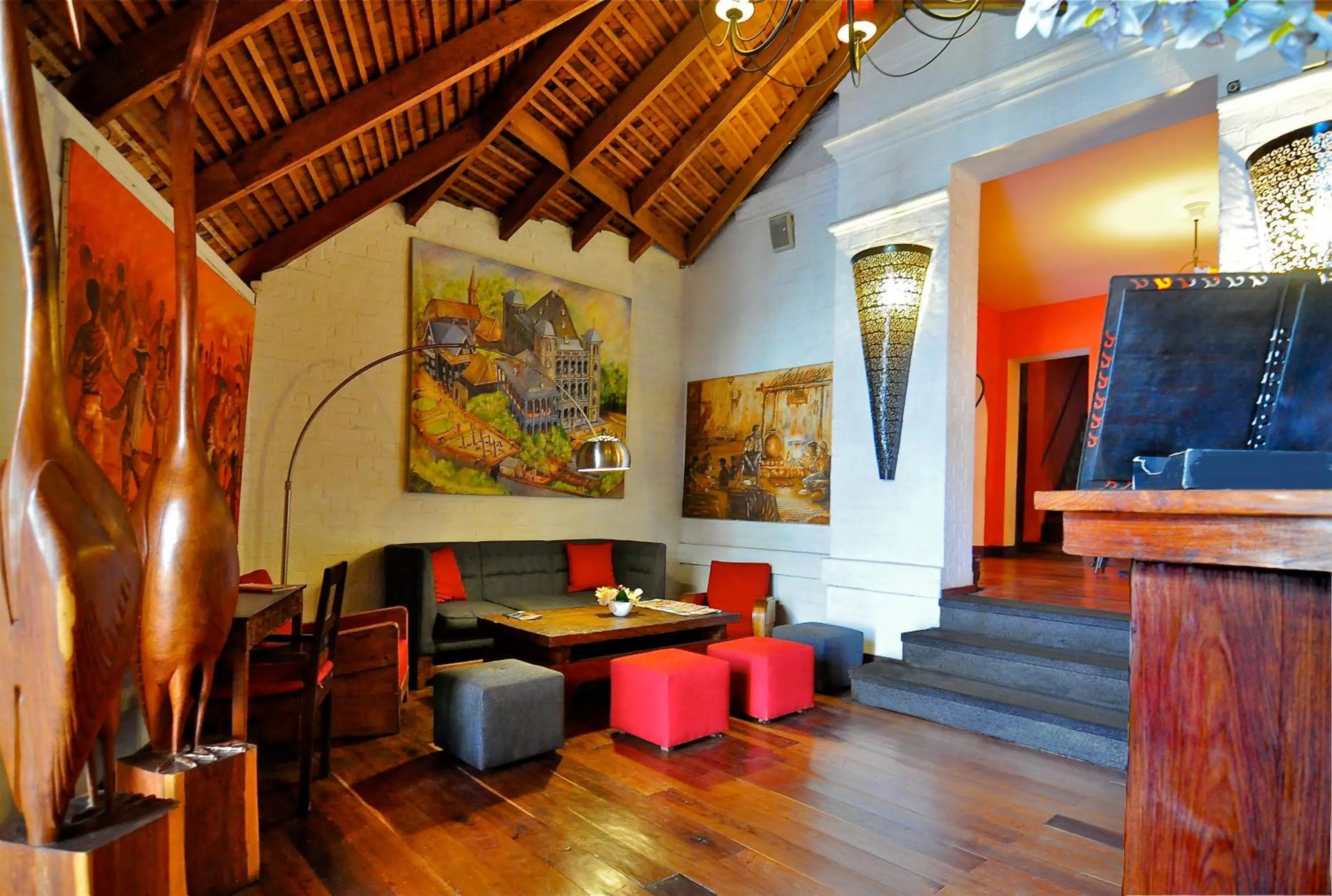 Lobby or reception, Lounge/Bar in Rova Hotel