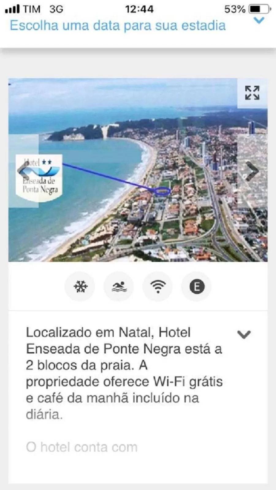 Location in Hotel Enseada de Ponta Negra