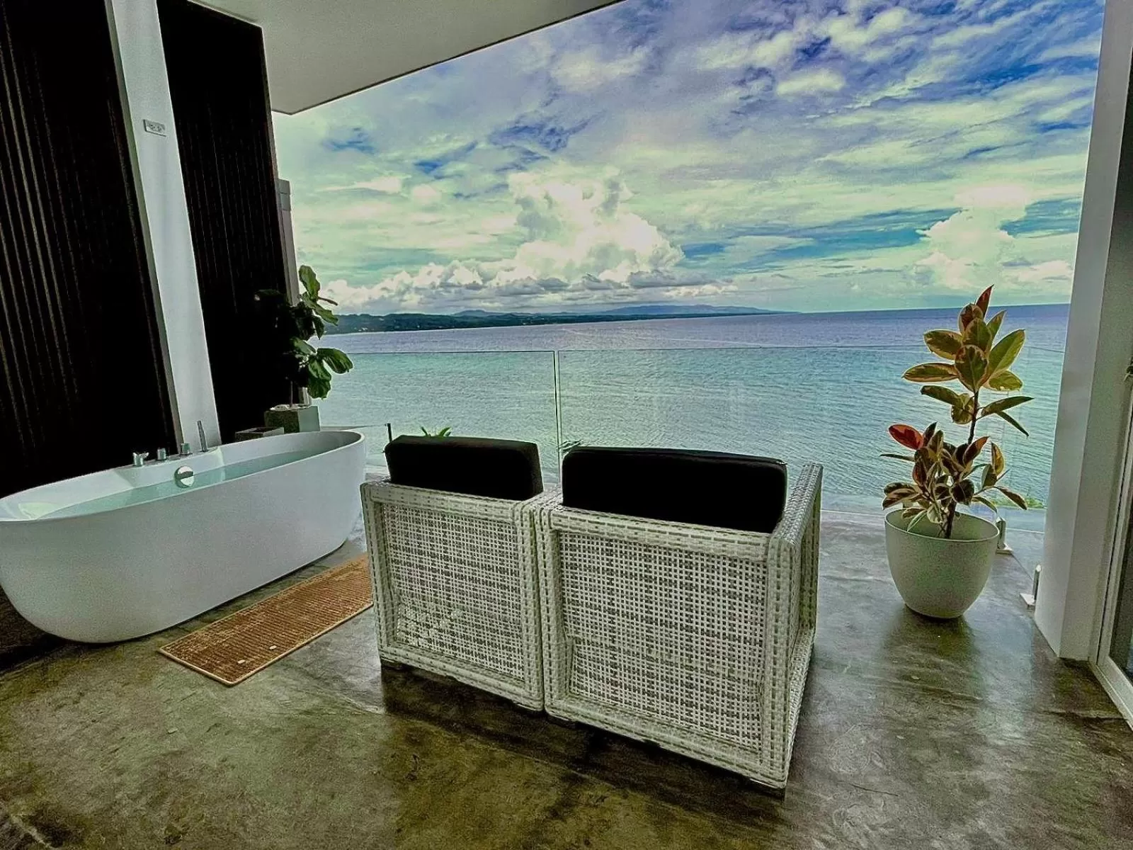 Seating area in Epic Suites Bohol ADULTS ONLY