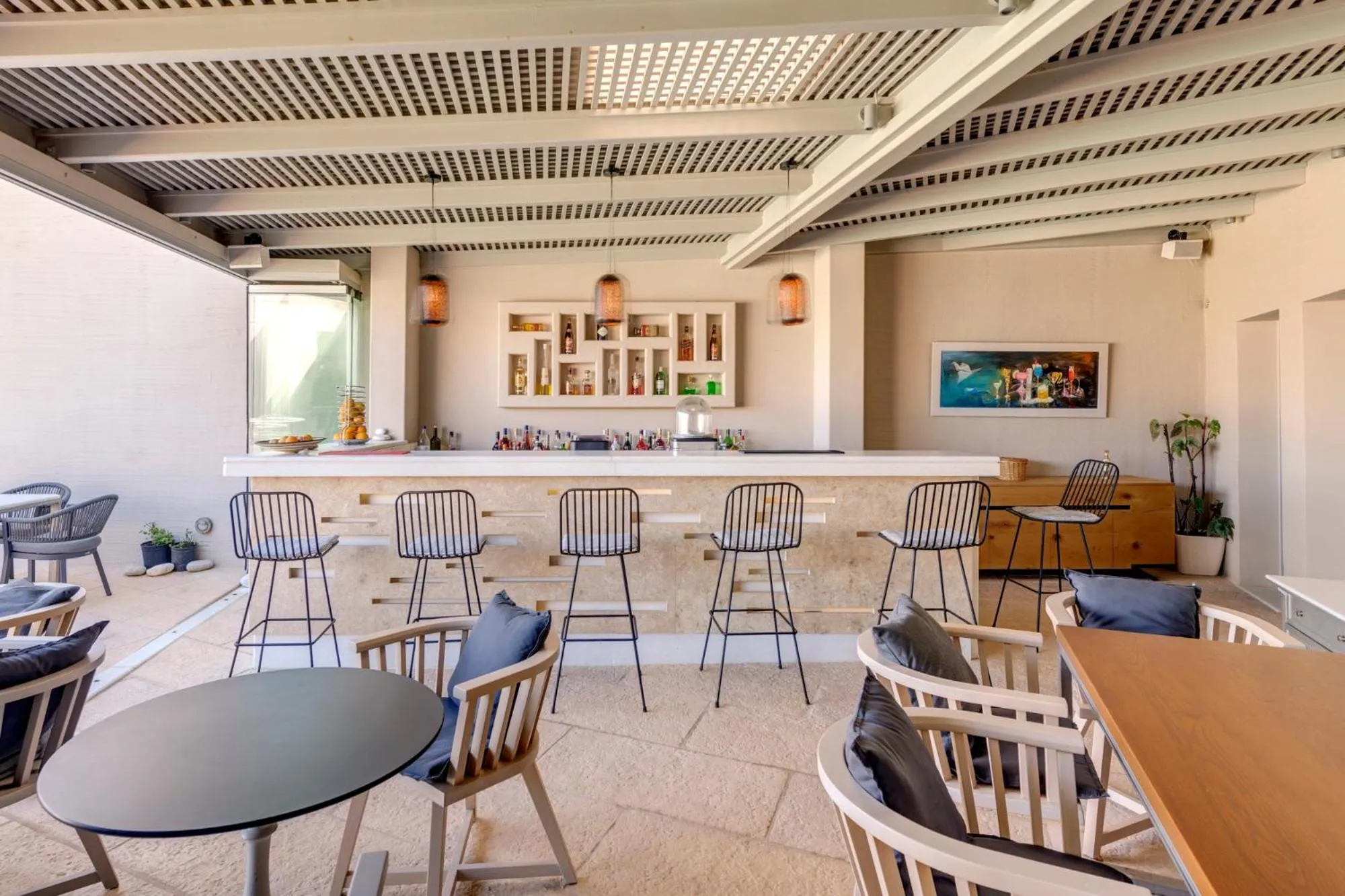 Lounge or bar in Kouros Art Hotel - Designed for Adults