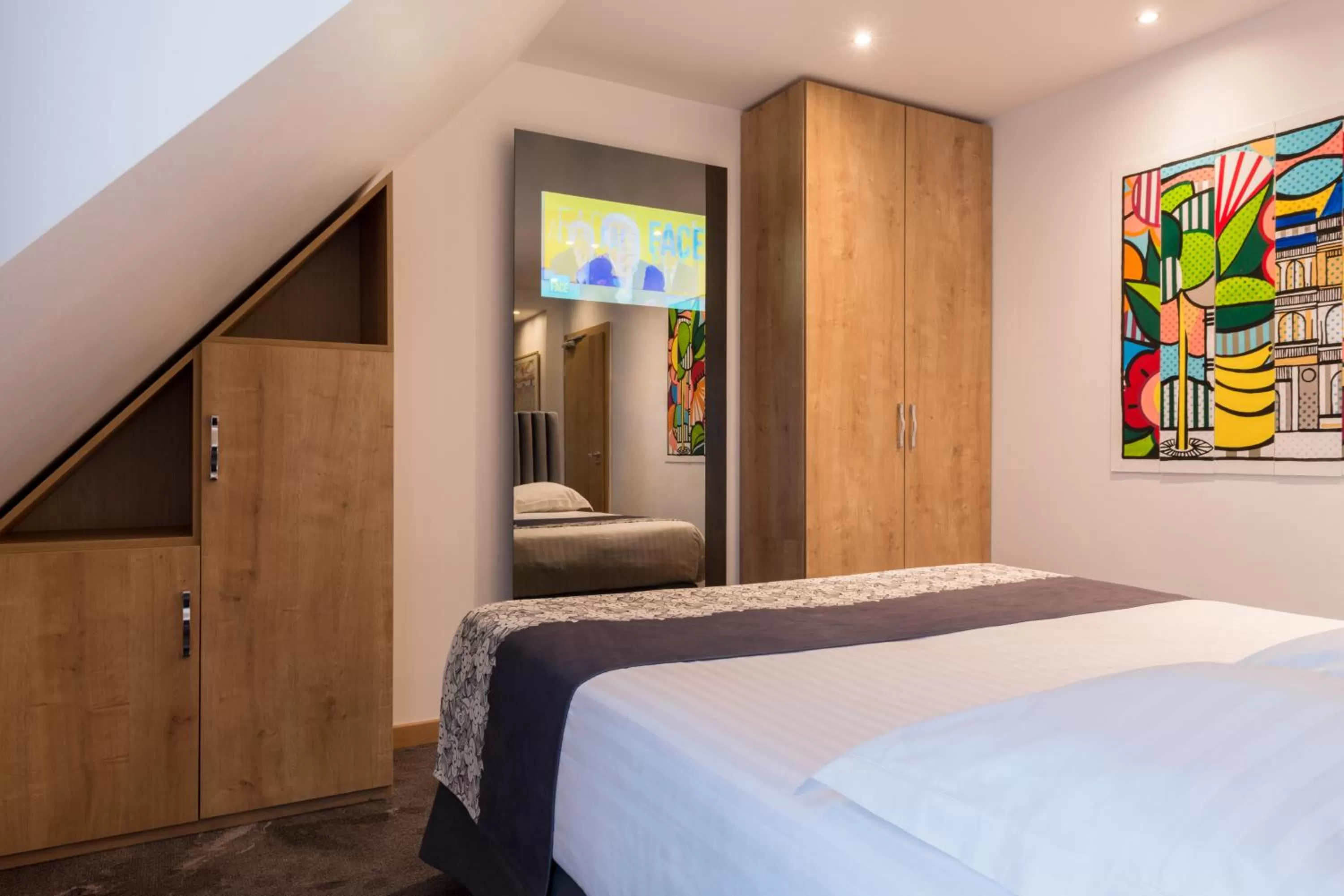 Decorative detail, Bed in Hotel Aida Opera