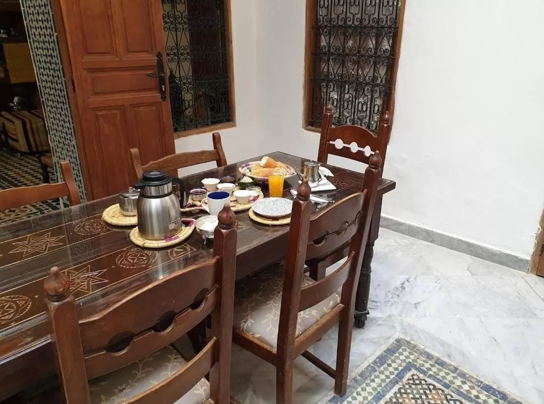 Dining area in Riad Inspira