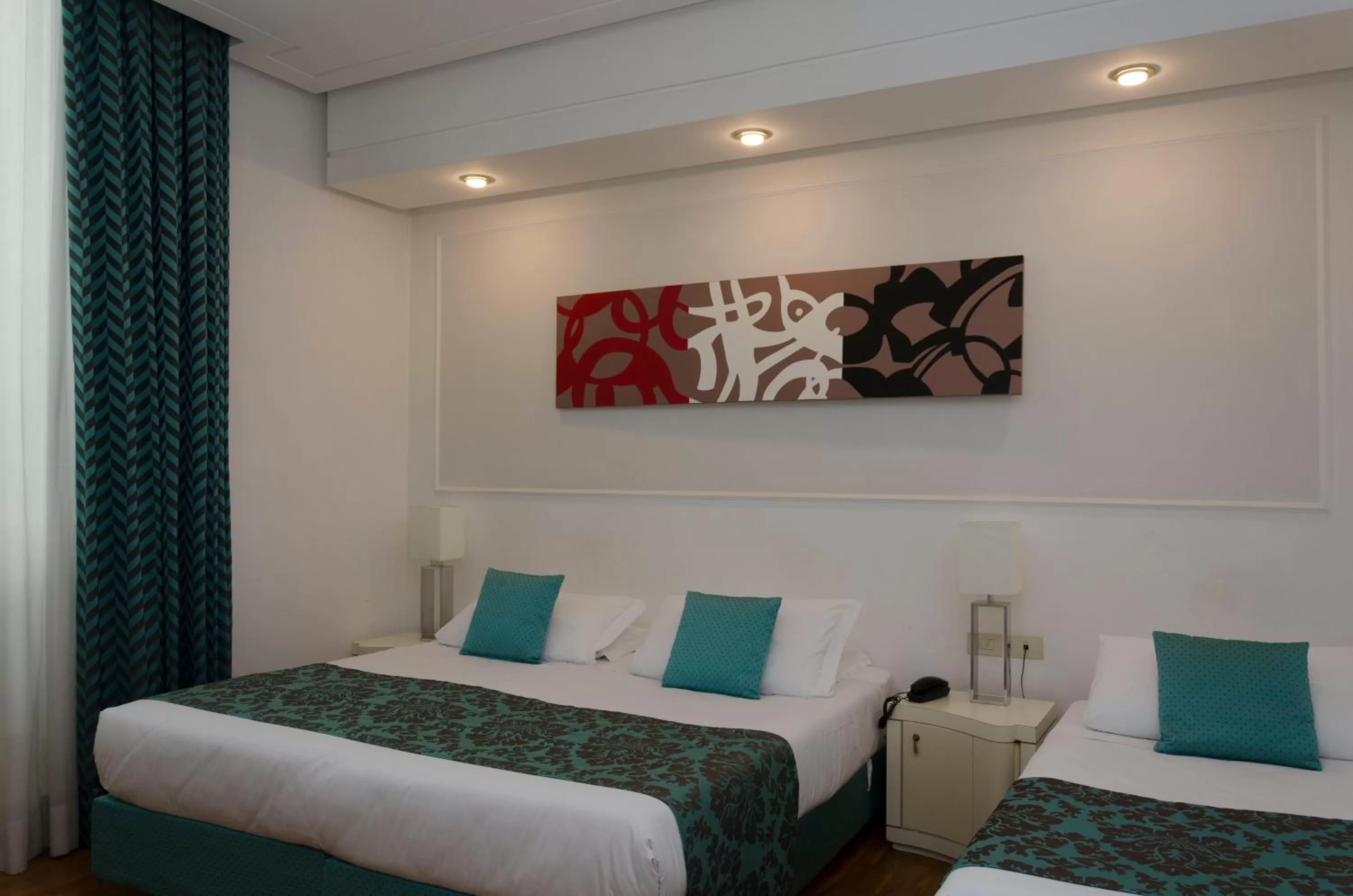 Bed in Hotel Traiano